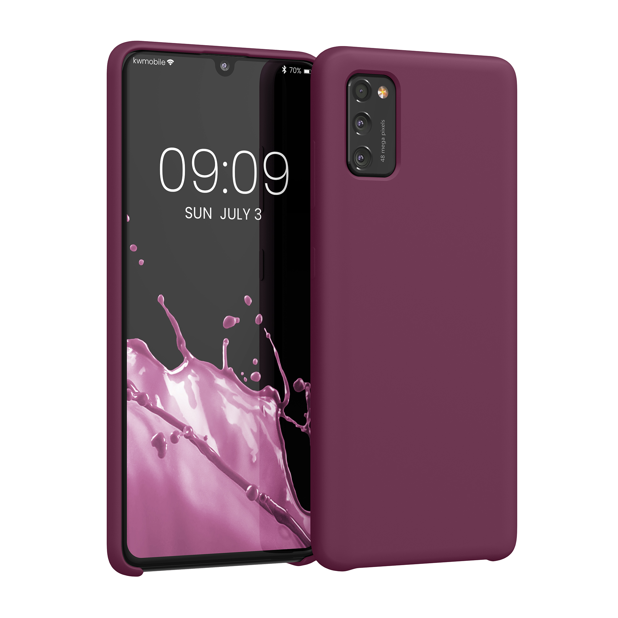 Kryt na mobil Samsung Galaxy A41 kwmobile TPU Bordeaux fialová
