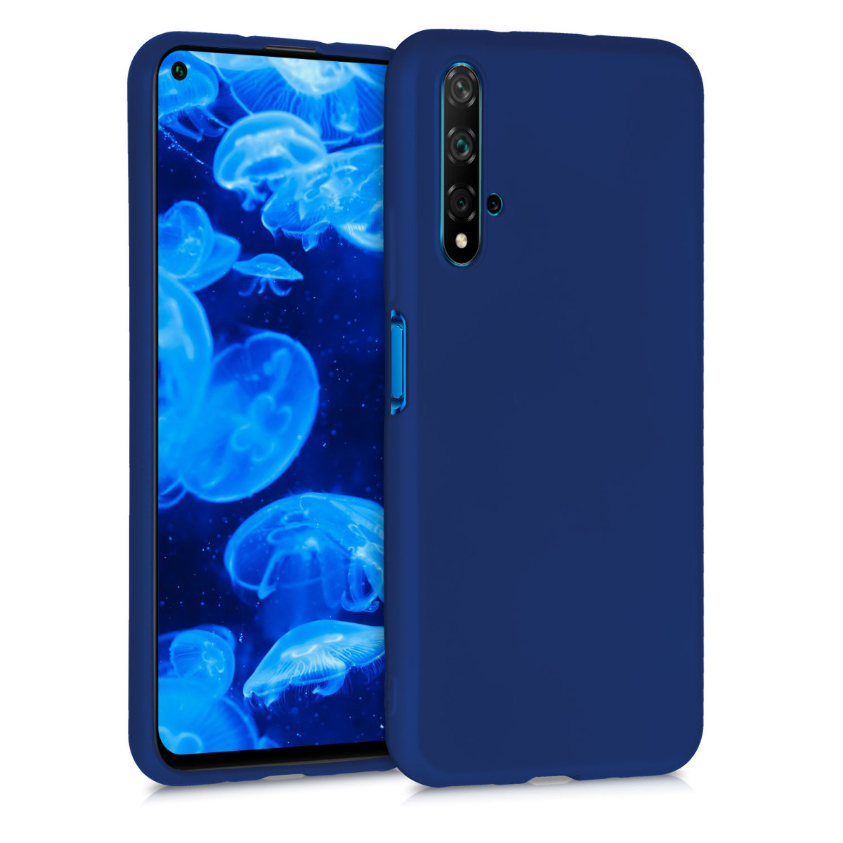 Kryt kwmobile pro Huawei Nova 5T, metalicky modrá