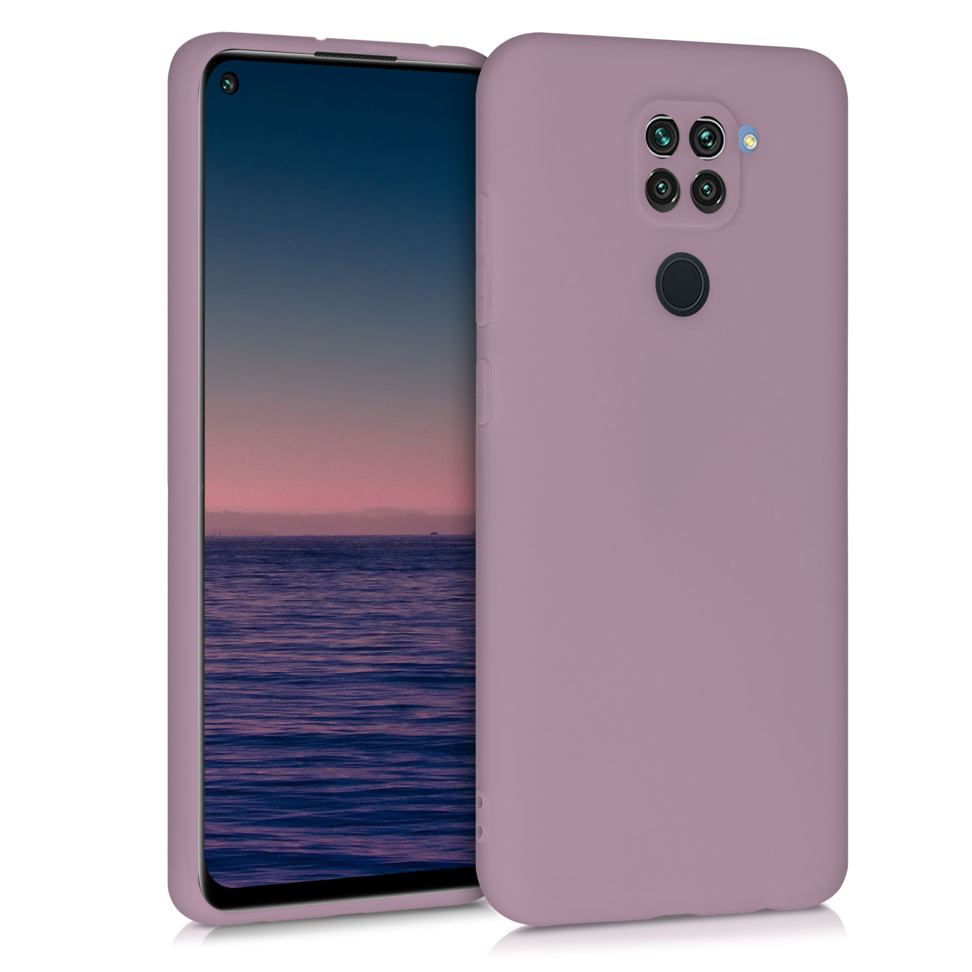 TPU kryt kwmobile pro Xiaomi Redmi Note 9 - hroznově fialová