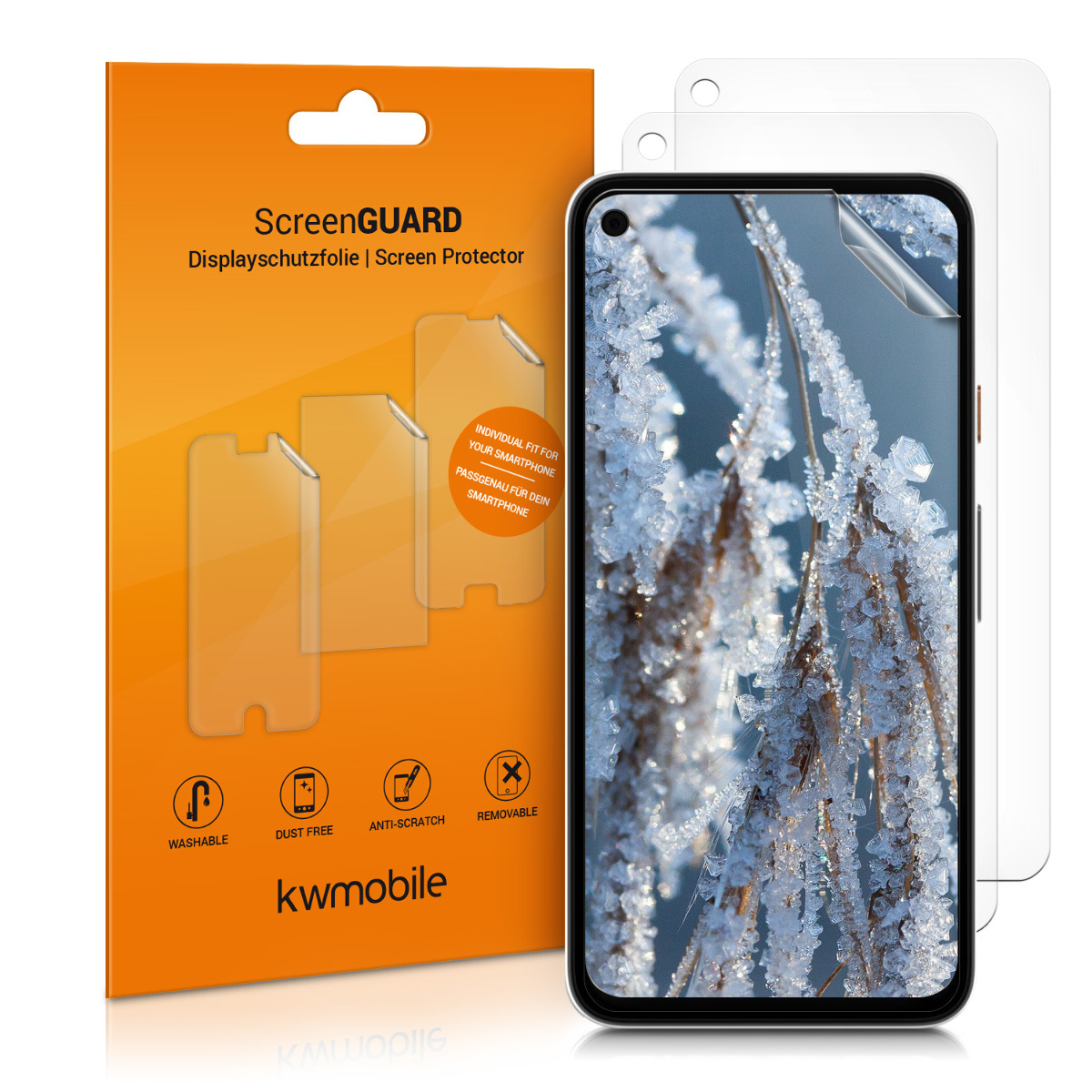 Zadní kryt kwmobile pro Google Pixel 4a - 3x ultra-clear transparent phone films