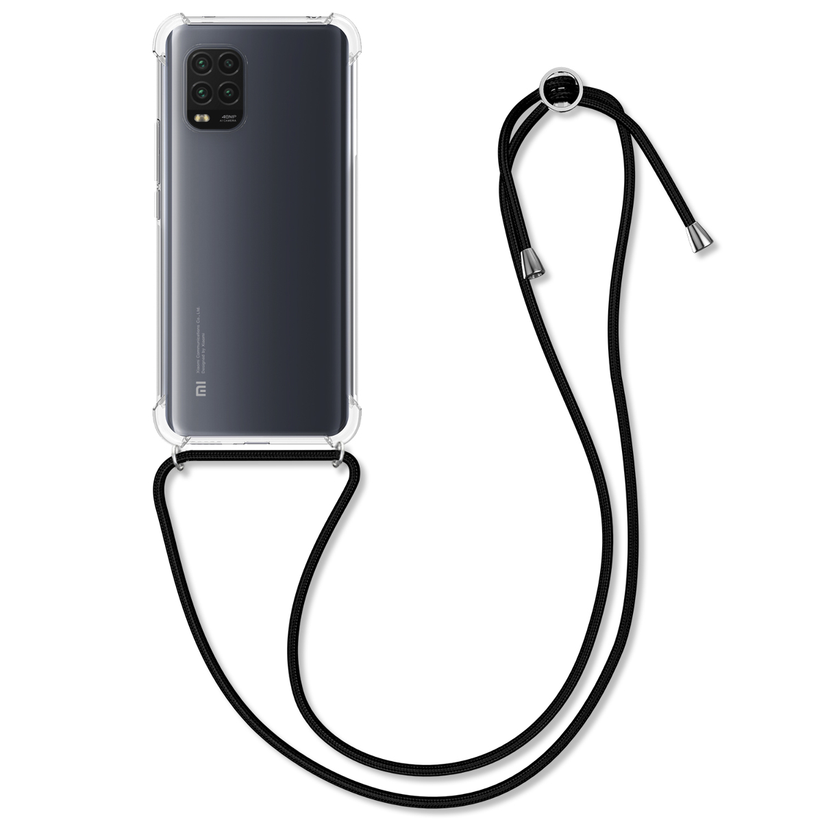 Crossbody kryt kwmobile Xiaomi Mi 10 Lite (5G), černá / transparentní