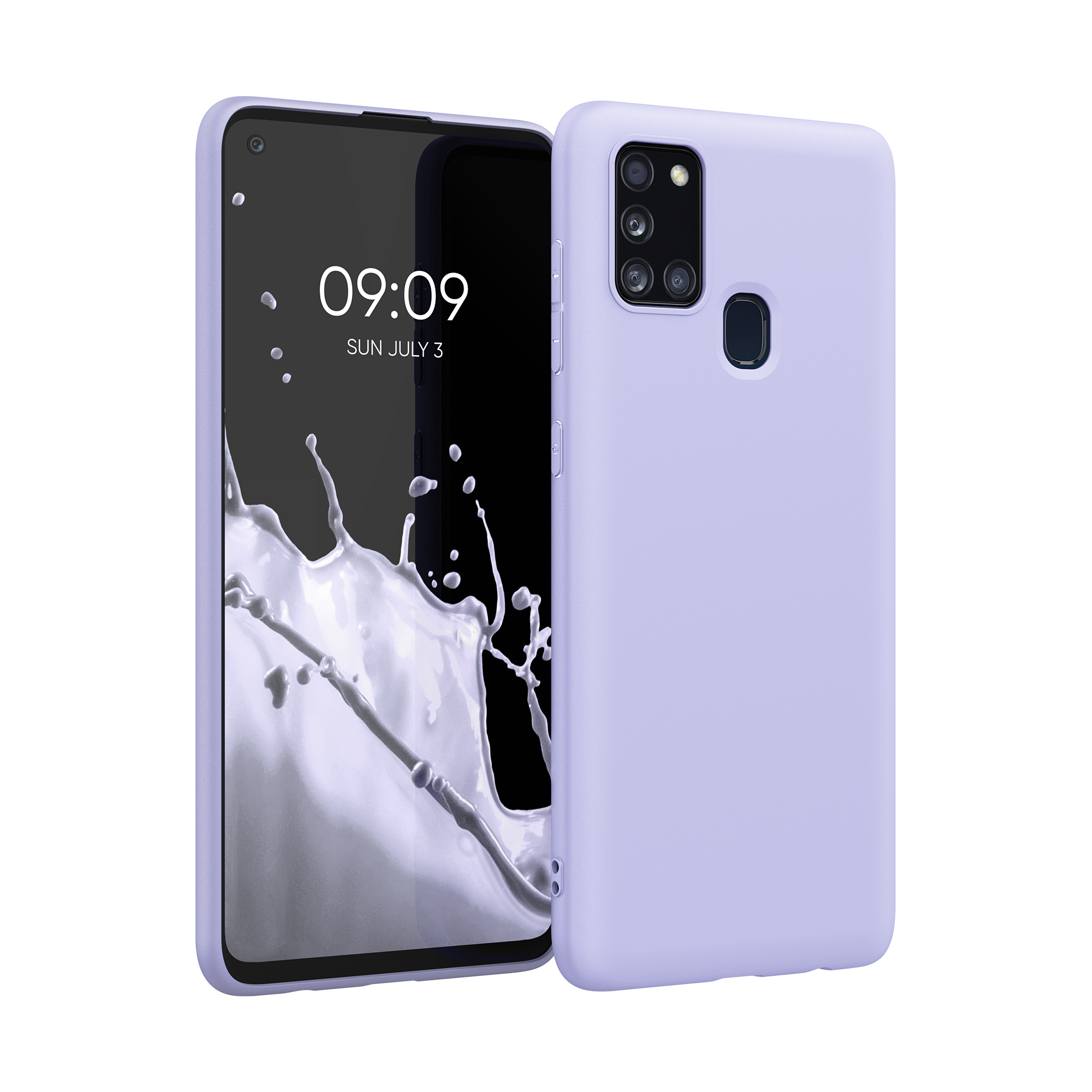 Kryt na mobil Samsung Galaxy A21s kwmobile TPU Světlá levandule