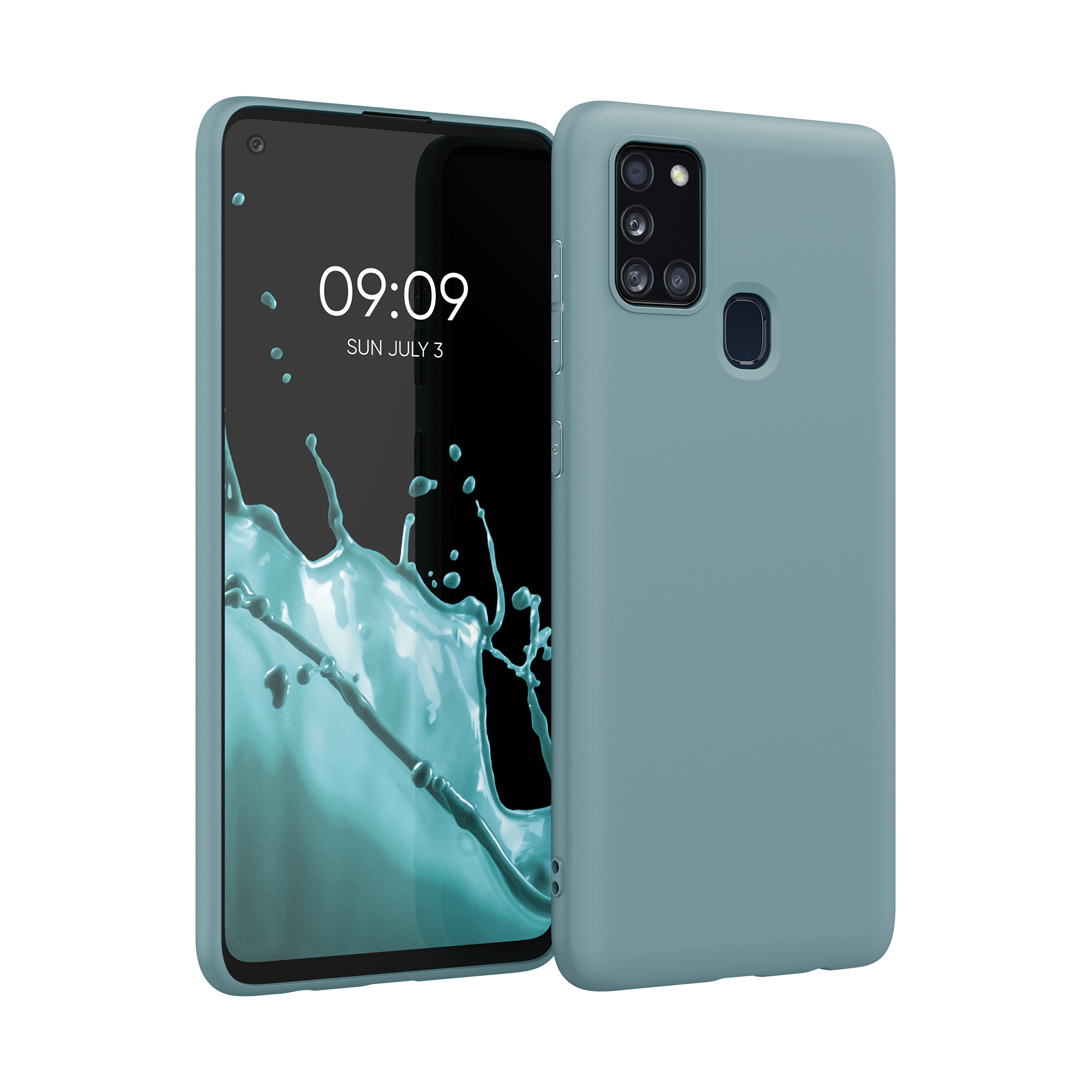 Kryt na mobil Samsung Galaxy A21s kwmobile TPU Arktická noc