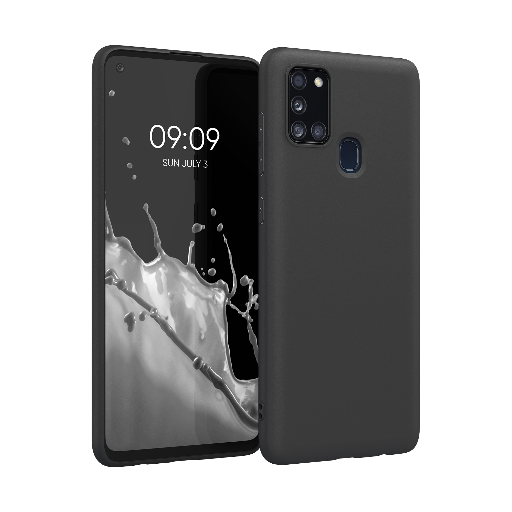 Kryt na mobil Samsung Galaxy A21s kwmobile TPU matně černý