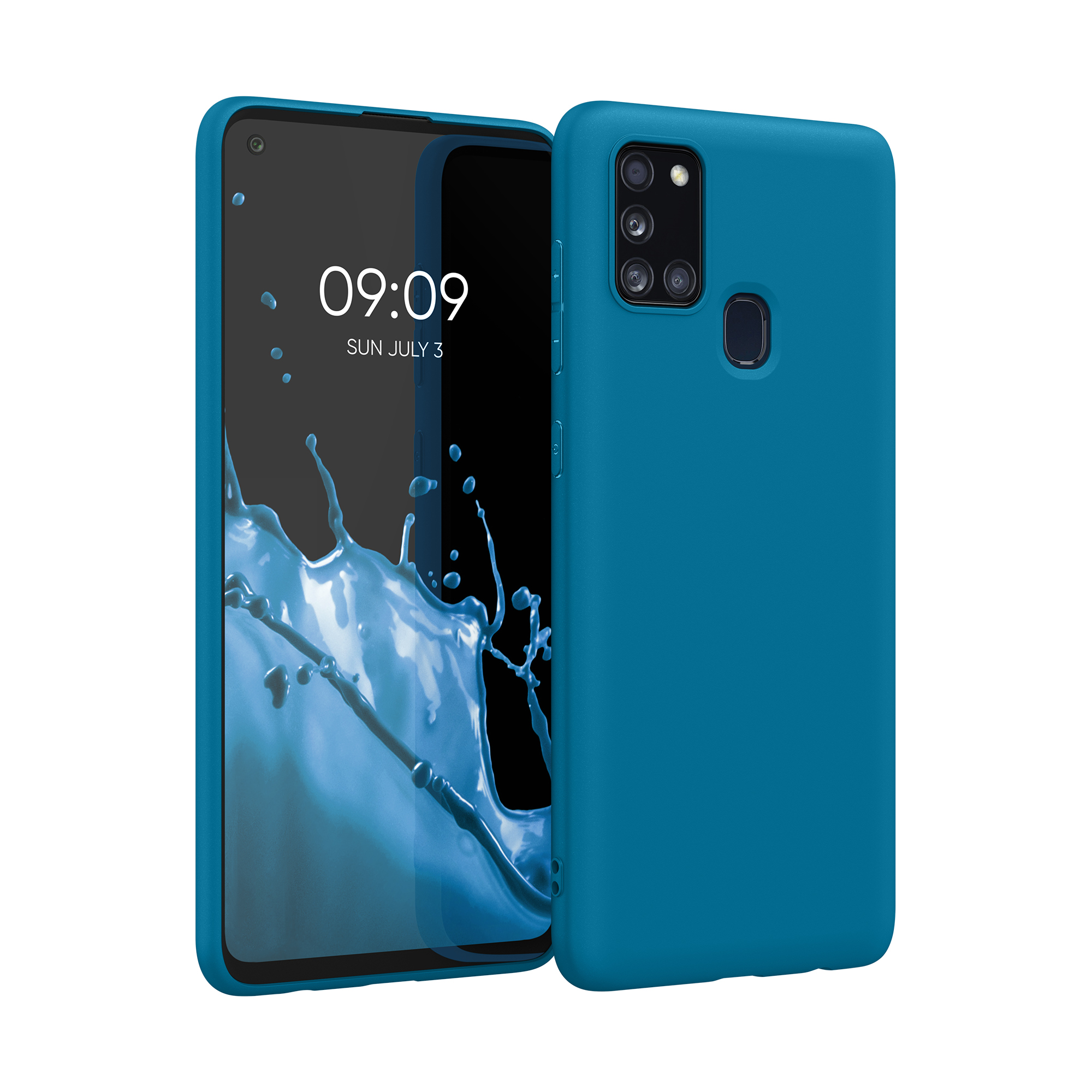 Kryt na mobil Samsung Galaxy A21s kwmobile TPU karibsky modrý