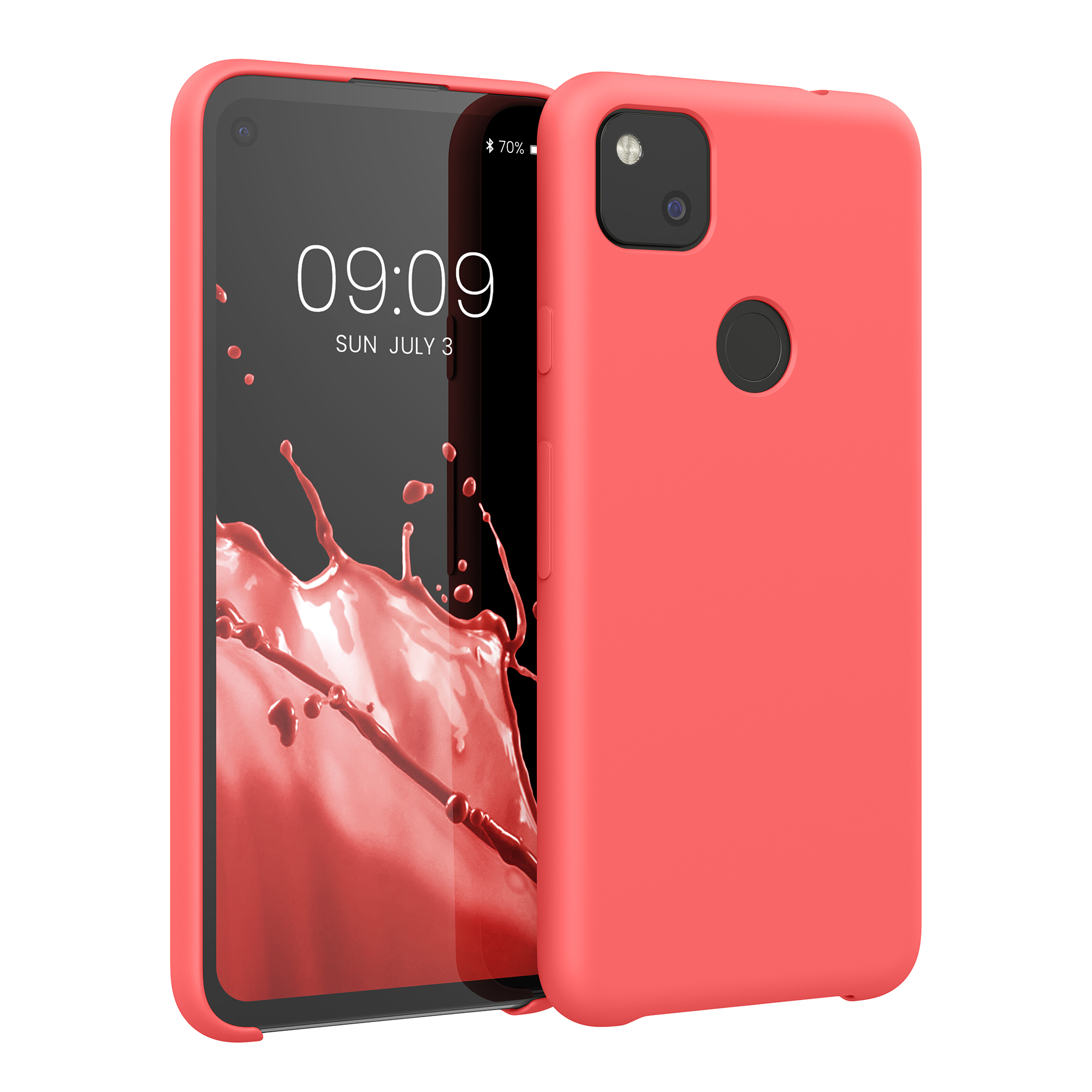 Zadní kryt kwmobile pro Google Pixel 4a - wireless charging vivid coral