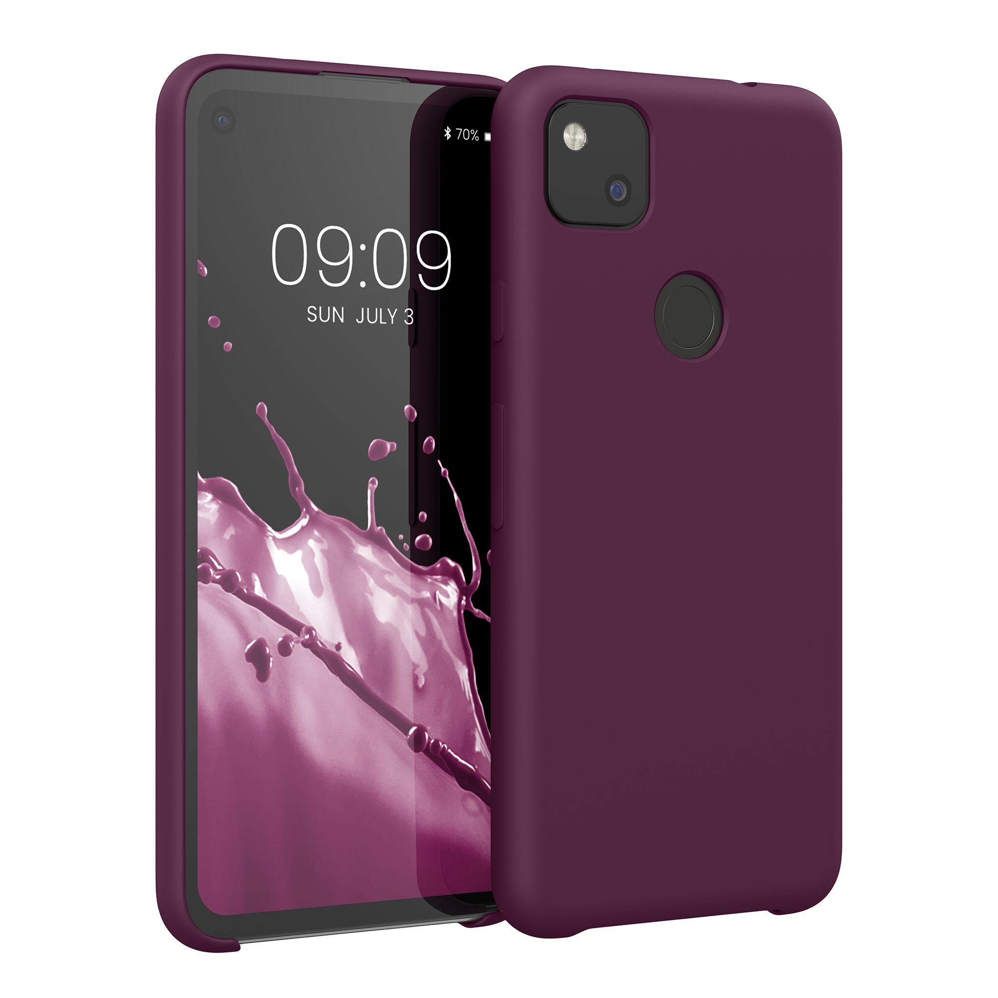Zadní kryt kwmobile pro Google Pixel 4a - wireless charging bordeaux violet