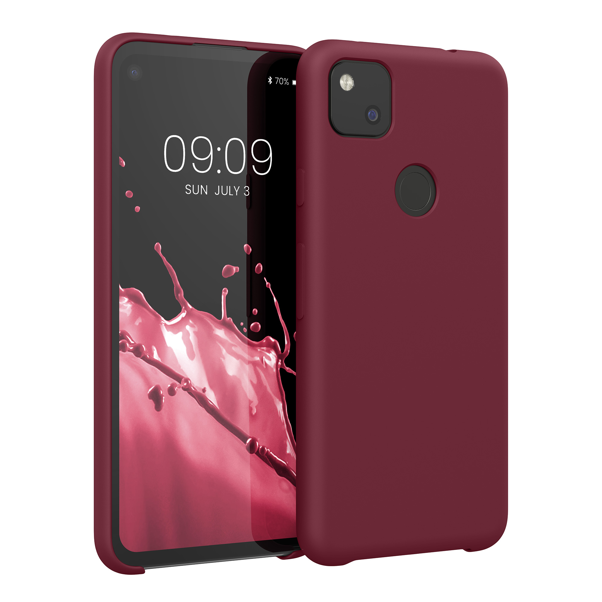 Zadní kryt kwmobile pro Google Pixel 4a - wireless charging rhubarb red