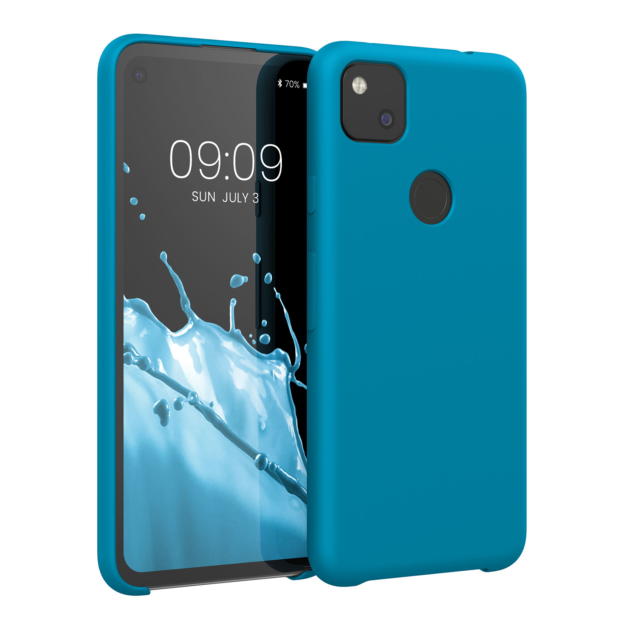 Zadní kryt kwmobile pro Google Pixel 4a - wireless charging caribbean modrá