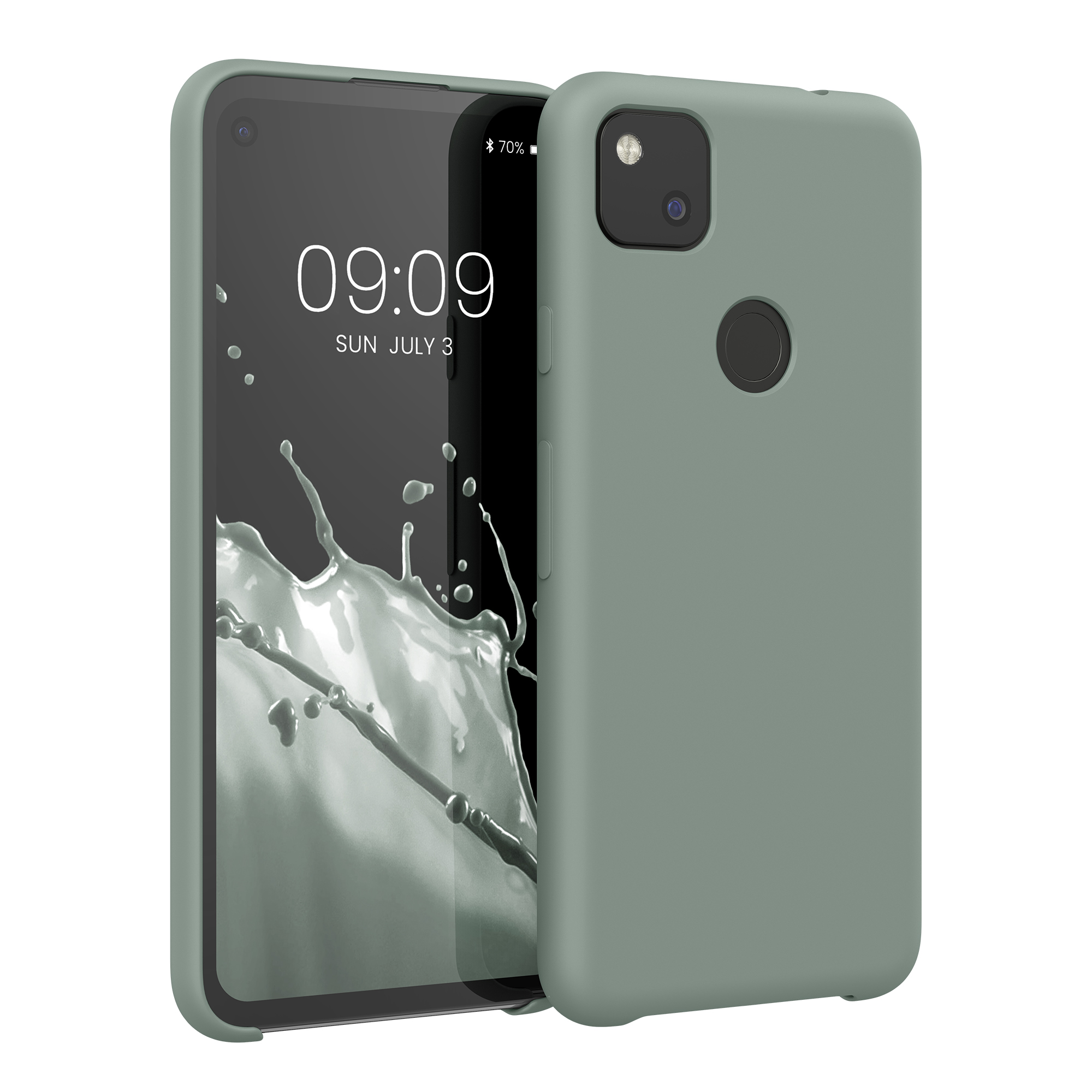 Pouzdro pro Google Pixel 4a kwmobile silikonové - světle zelená