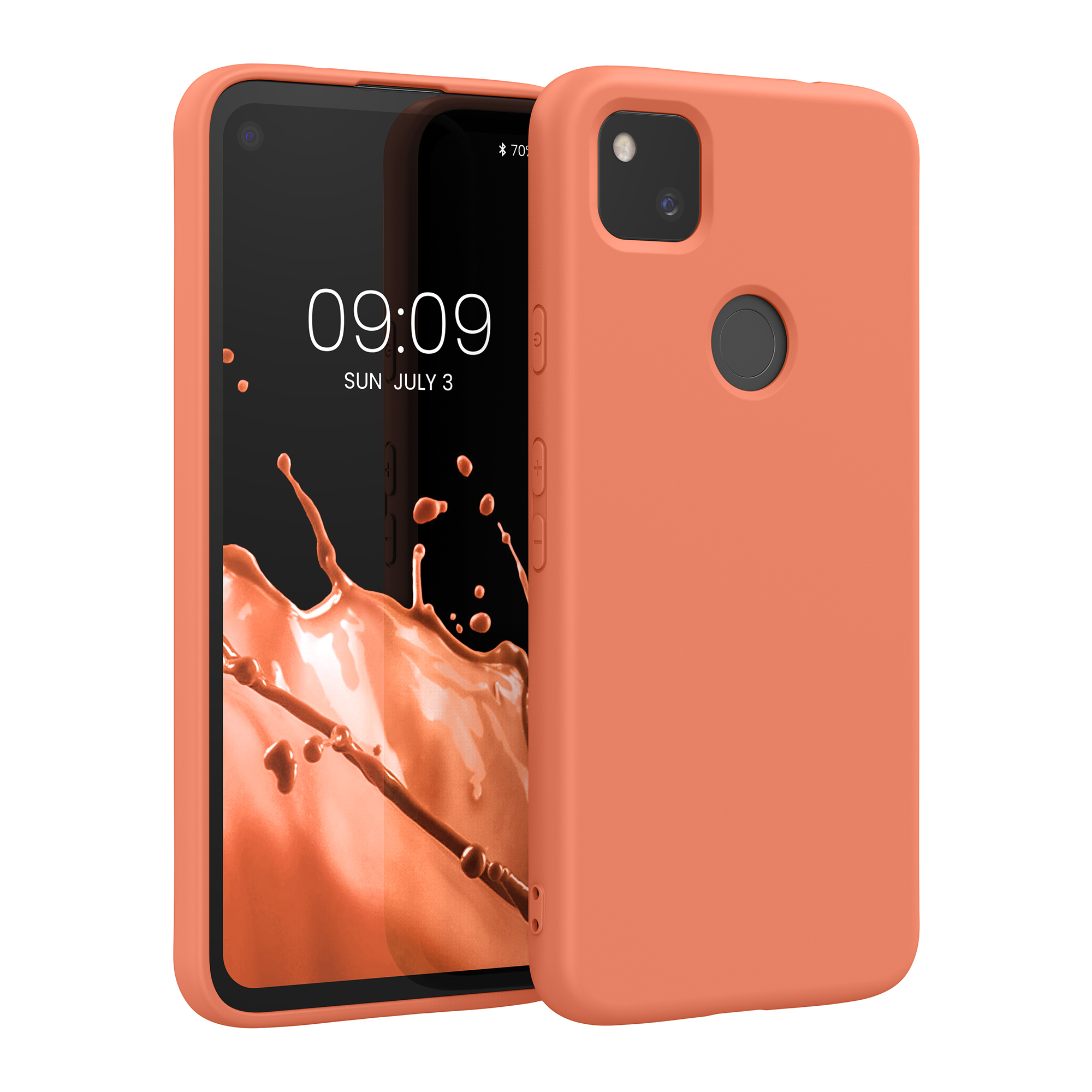 Zadní kryt kwmobile pro Google Pixel 4a - neon coral