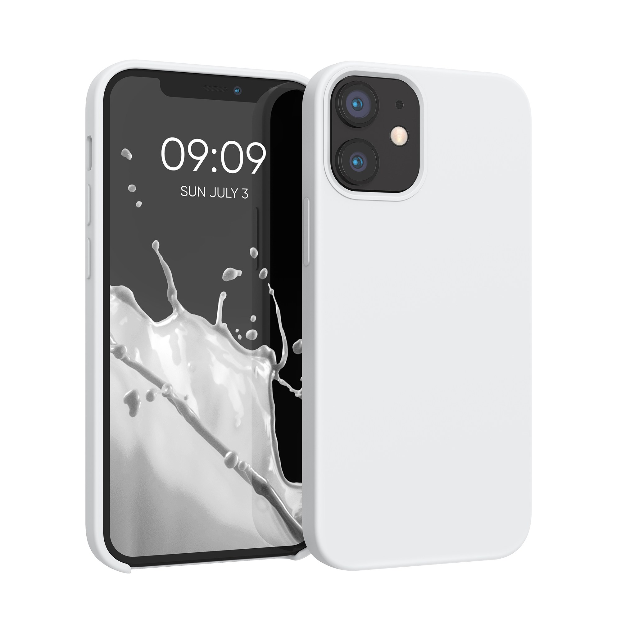 Silikonový kryt kwmobile pro iPhone 12 mini - bílá