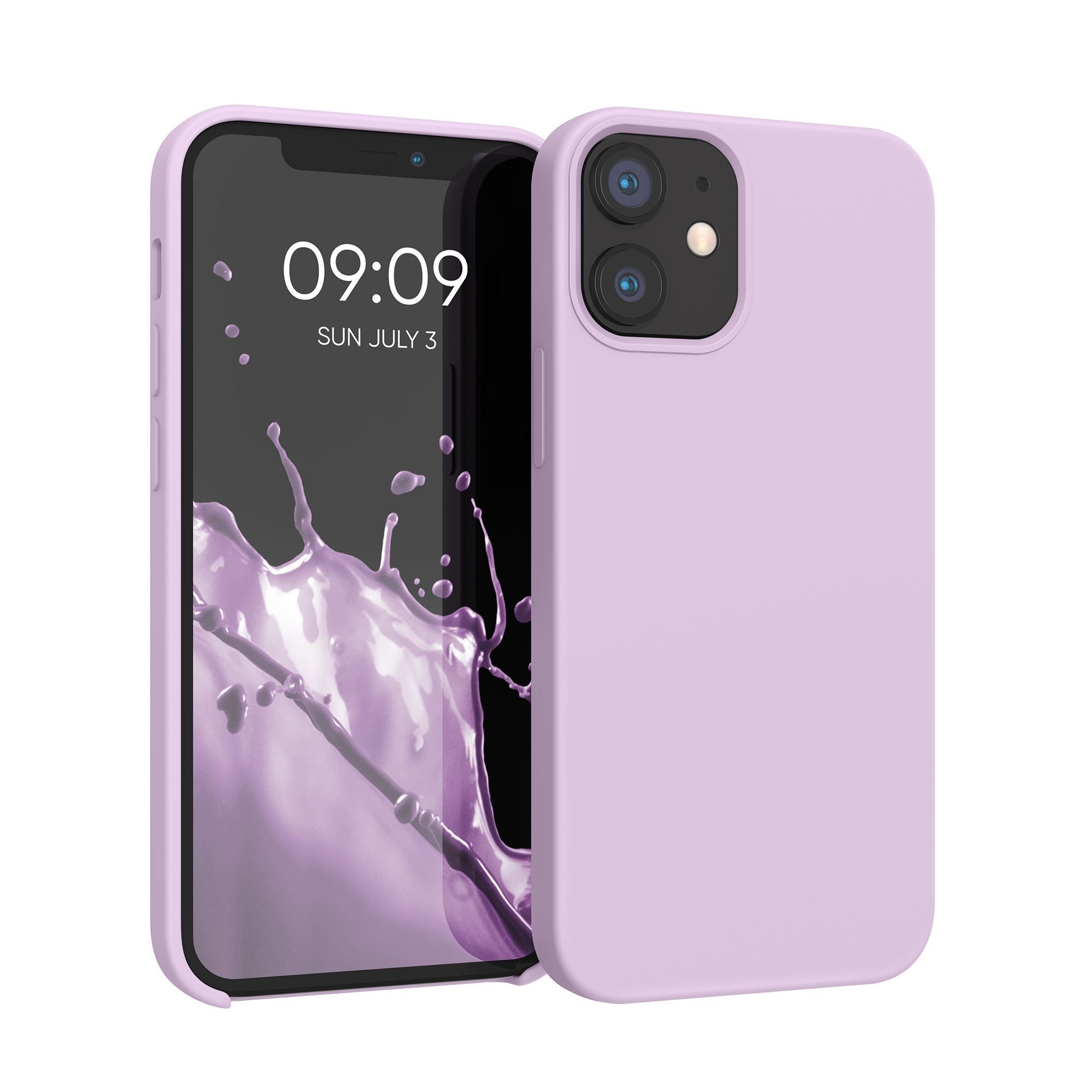 Silikonový kryt kwmobile pro iPhone 12 mini - mauve