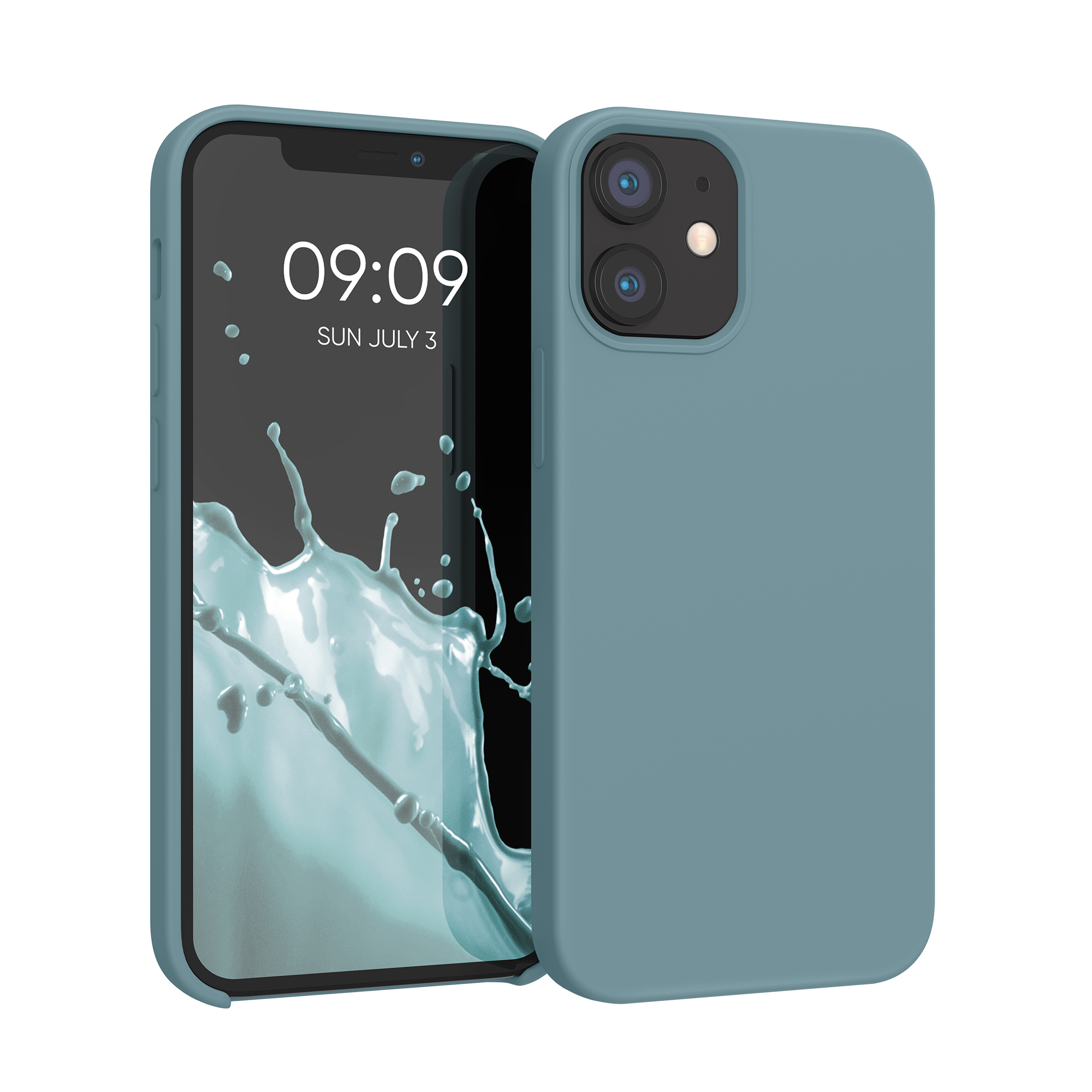 Silikonový kryt kwmobile pro iPhone 12 mini - arktická noc