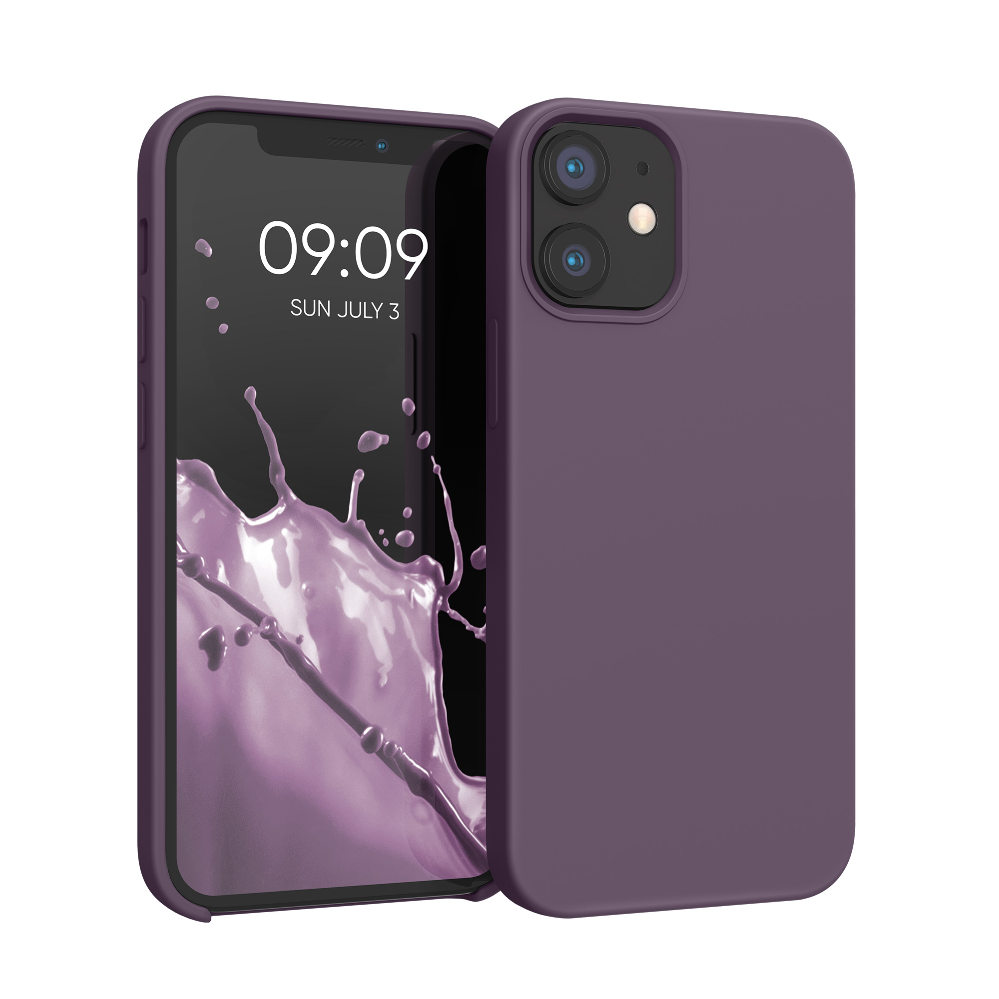 Silikonový kryt kwmobile pro iPhone 12 mini - světlá iris