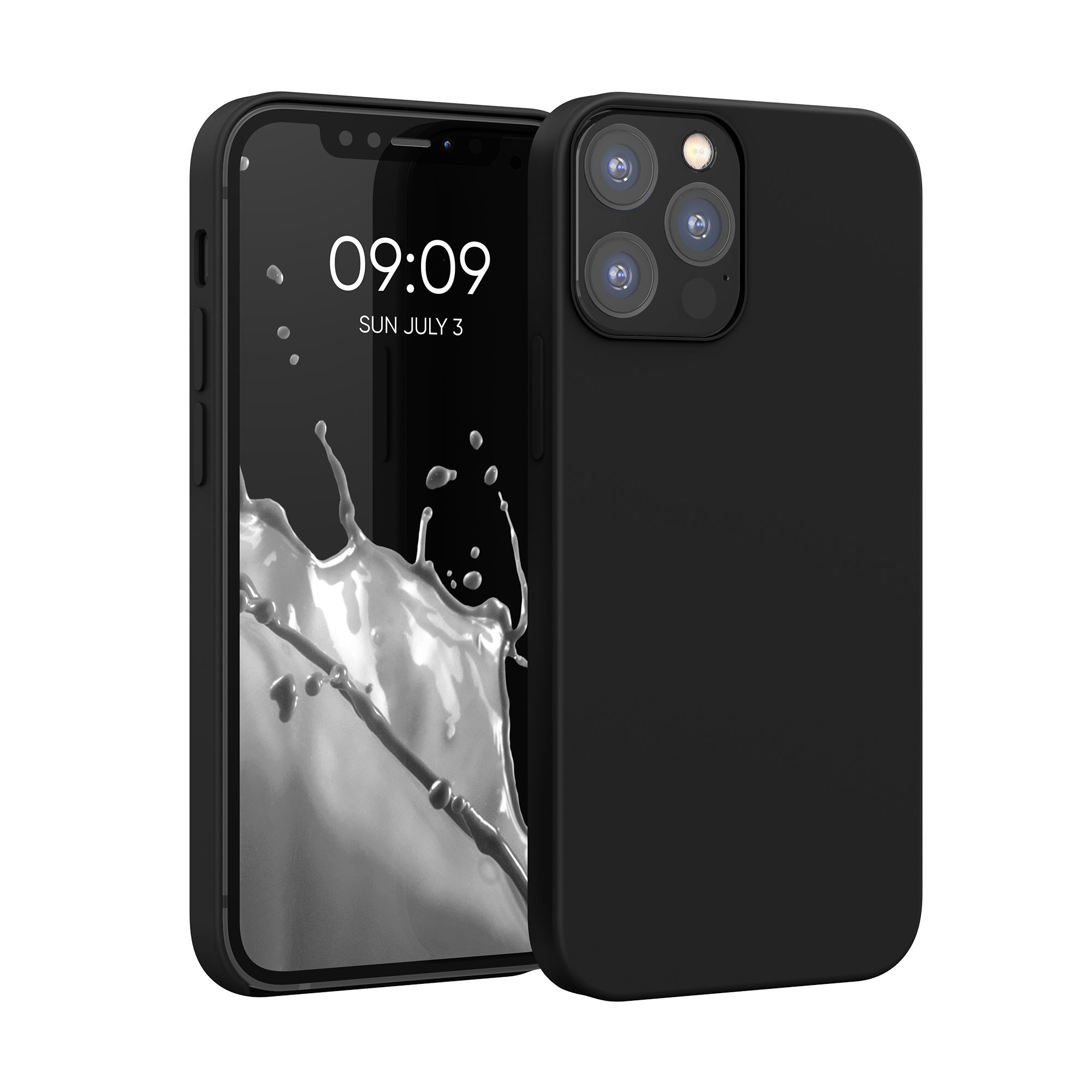 Silikonový kryt kwmobile pro iPhone 12 / iPhone 12 Pro - černá