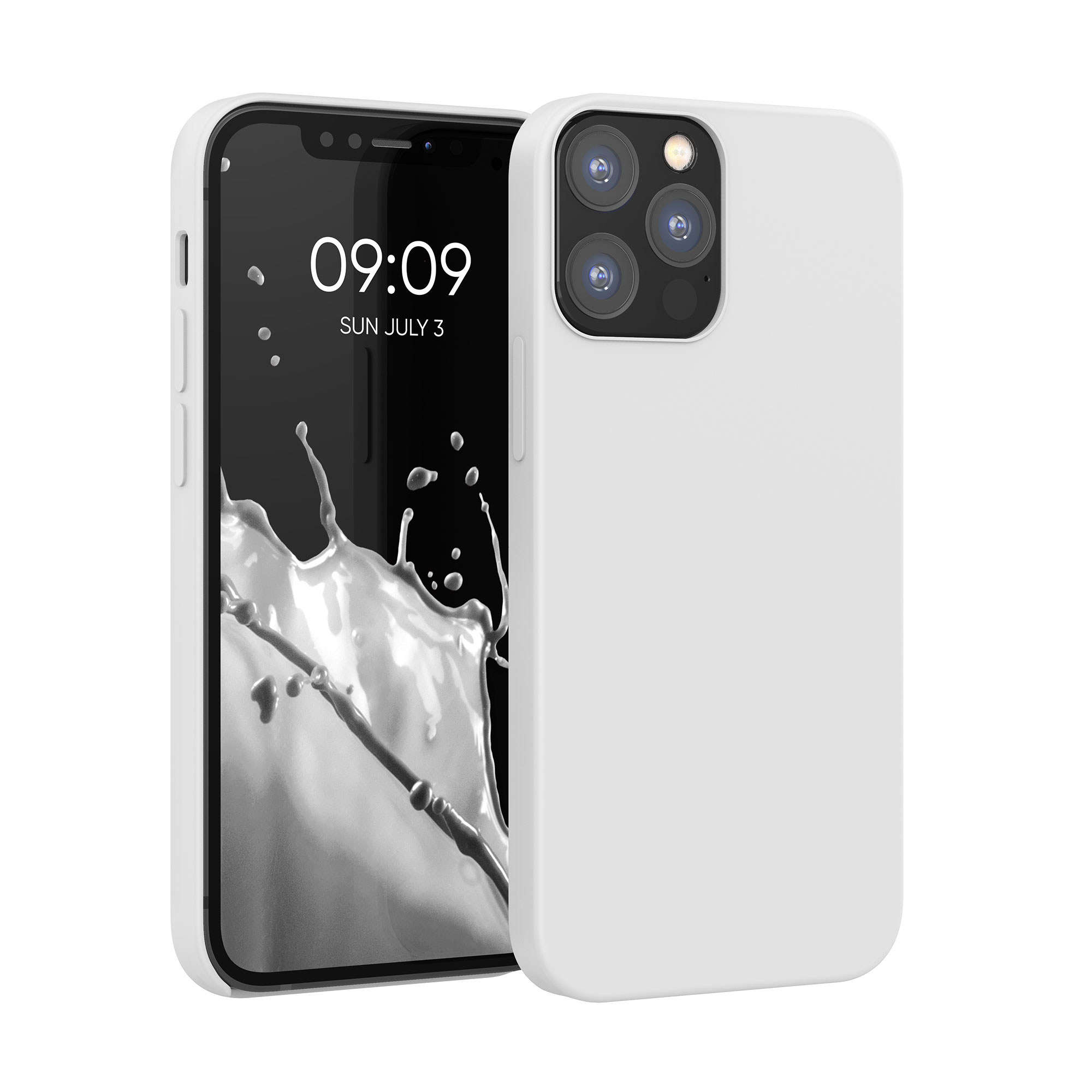 Silikonový kryt kwmobile pro iPhone 12 / iPhone 12 Pro - bílá