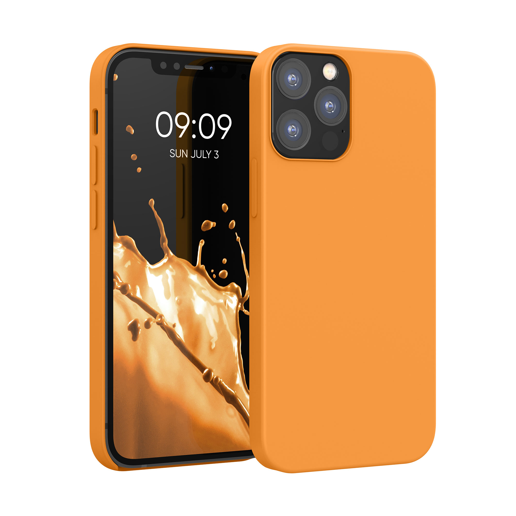 Kryt na mobil kwmobile iPhone 12 / iPhone 12 Pro Case - ovocně oranžová
