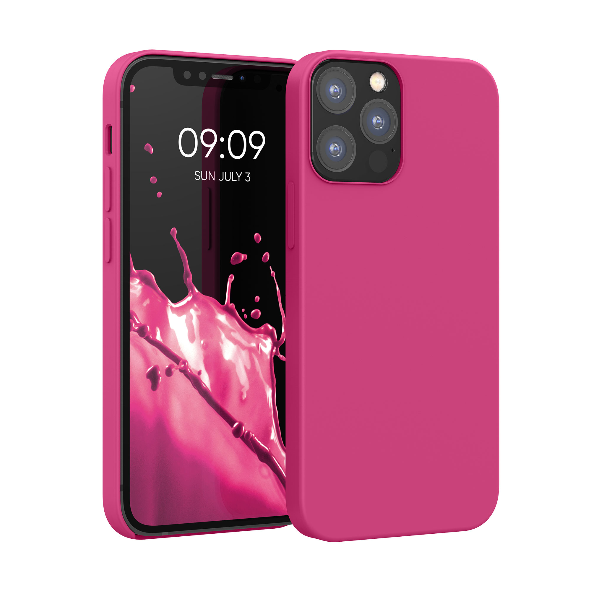 Kryt na mobil kwmobile iPhone 12 / iPhone 12 Pro Case - malinově růžová