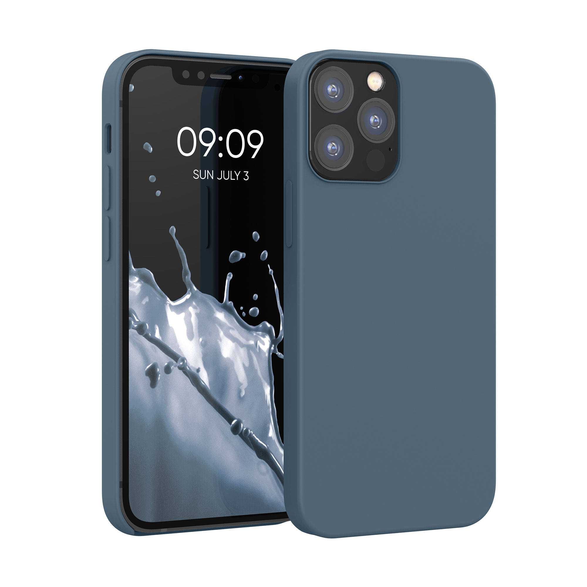 Silikonový kryt kwmobile pro iPhone 12 / iPhone 12 Pro - tmavě břidlicová