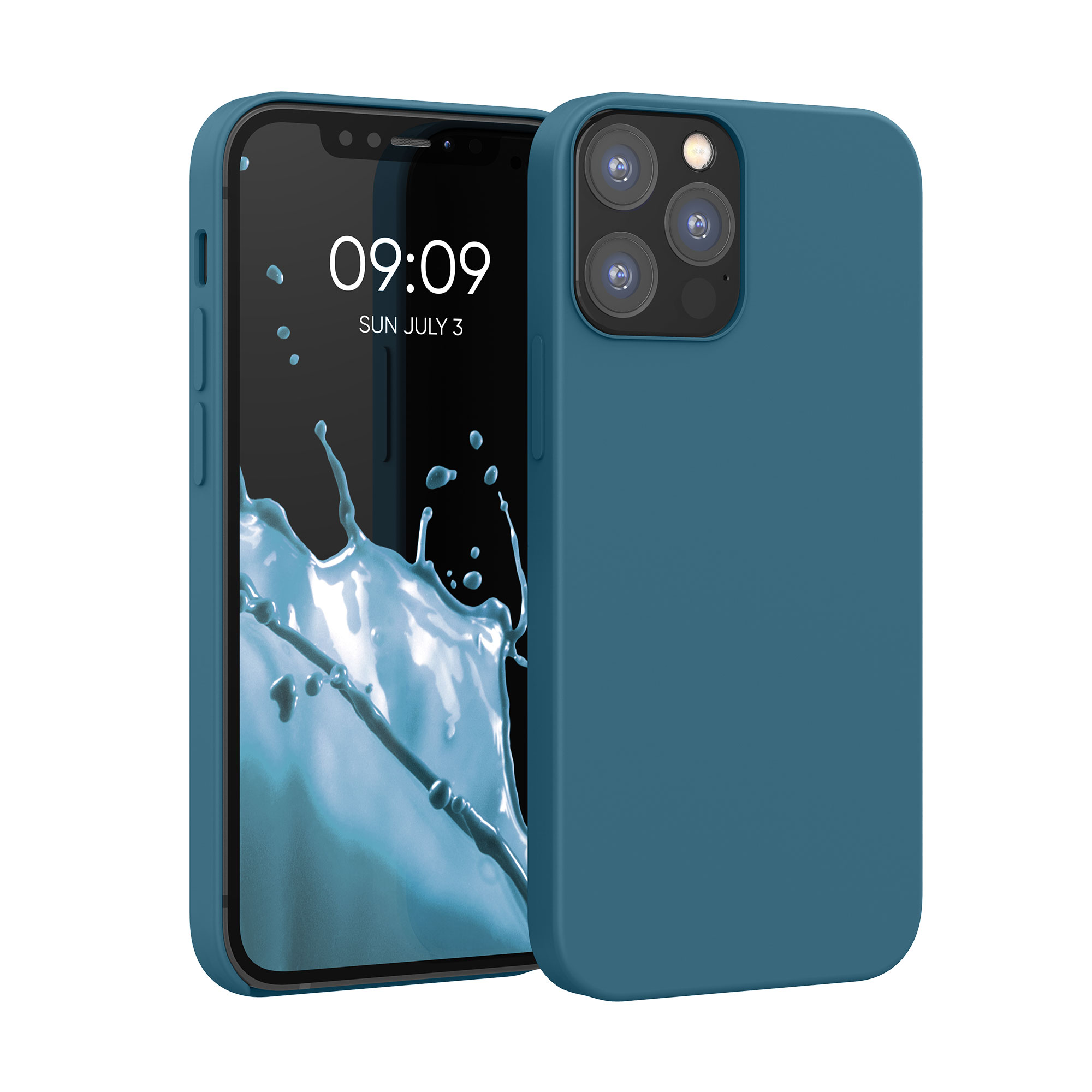 Silikonový kryt kwmobile pro iPhone 12 / iPhone 12 Pro - tyrkysová matná