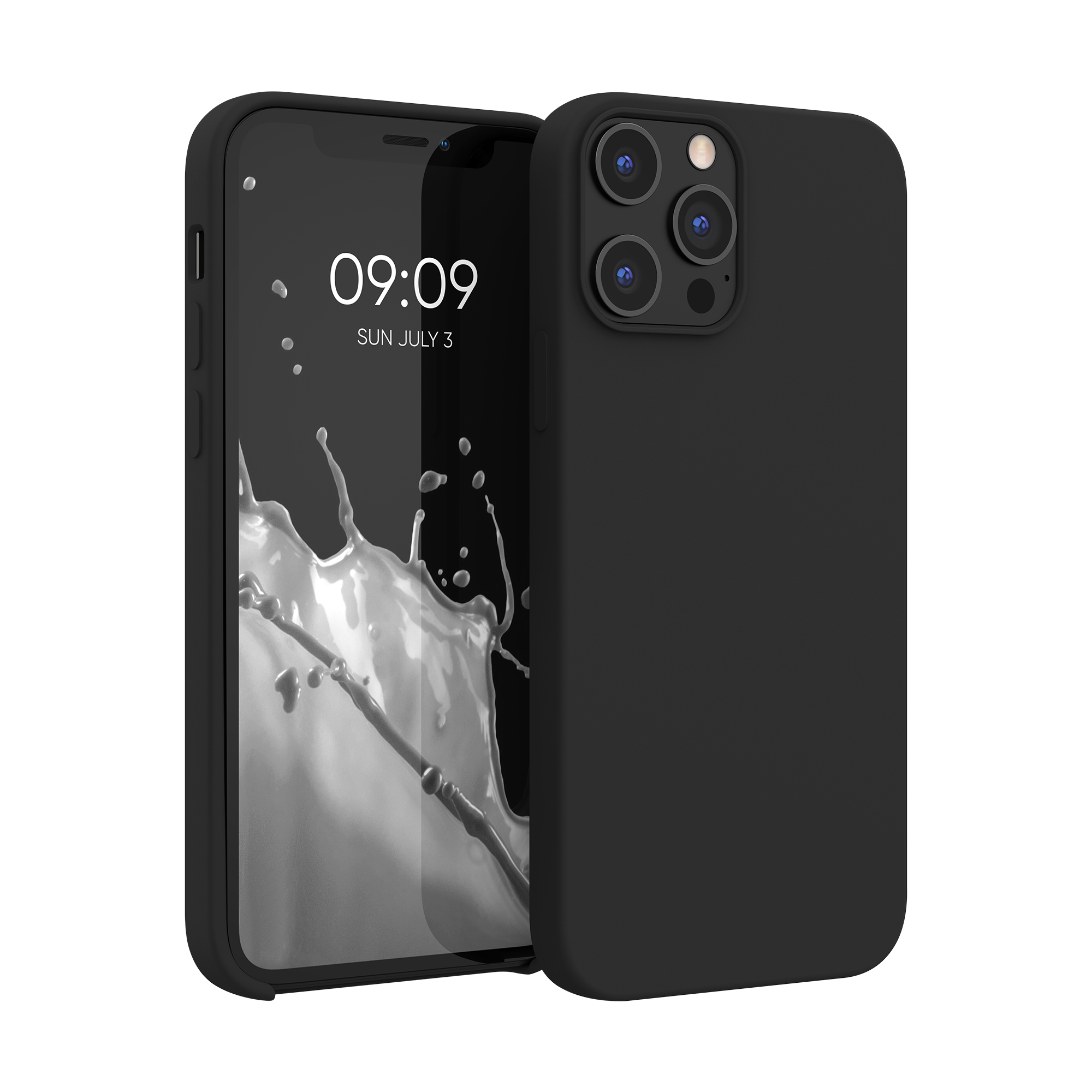 Silikonový kryt kwmobile pro iPhone 12 Pro Max - černá