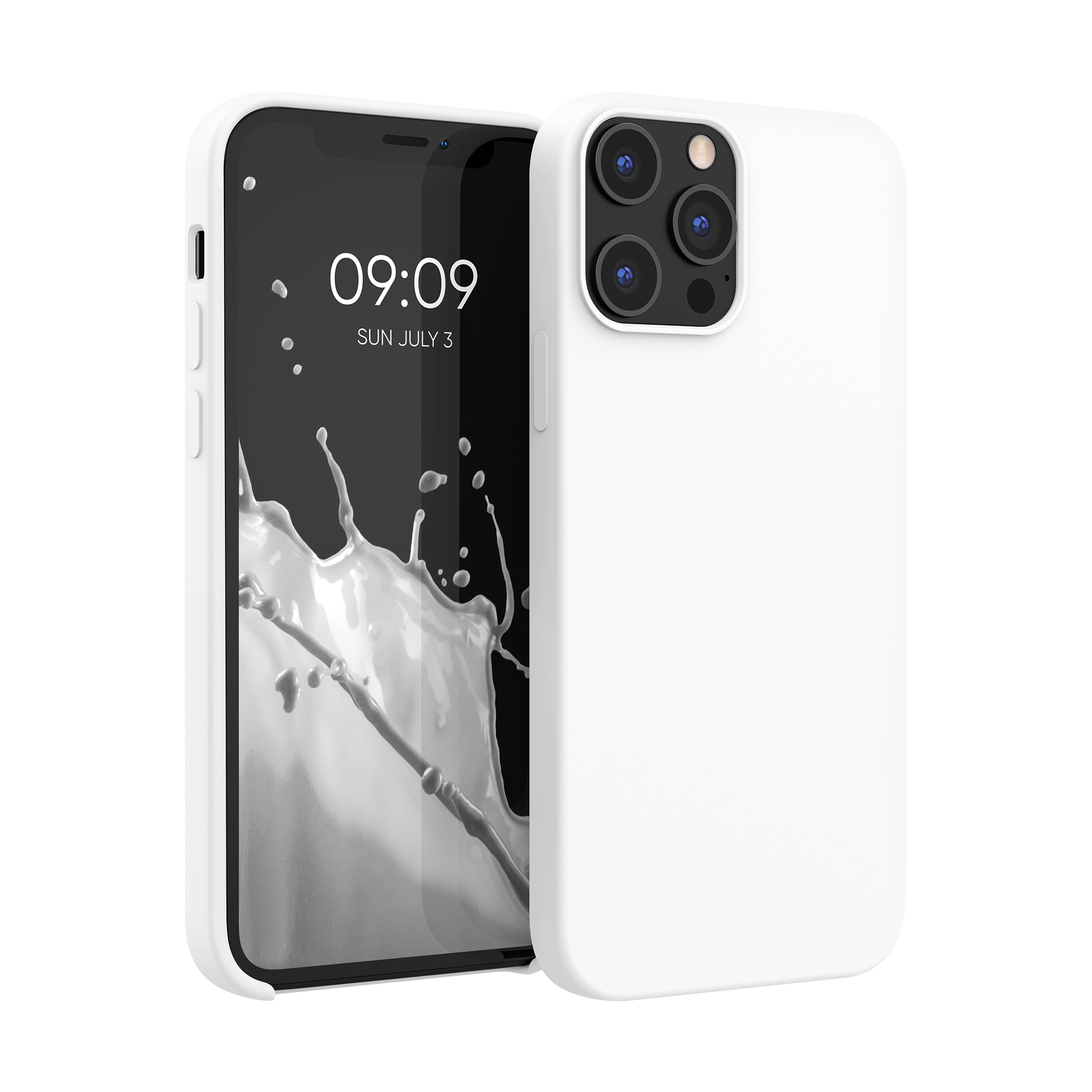 Silikonový kryt kwmobile pro iPhone 12 Pro Max - bílá