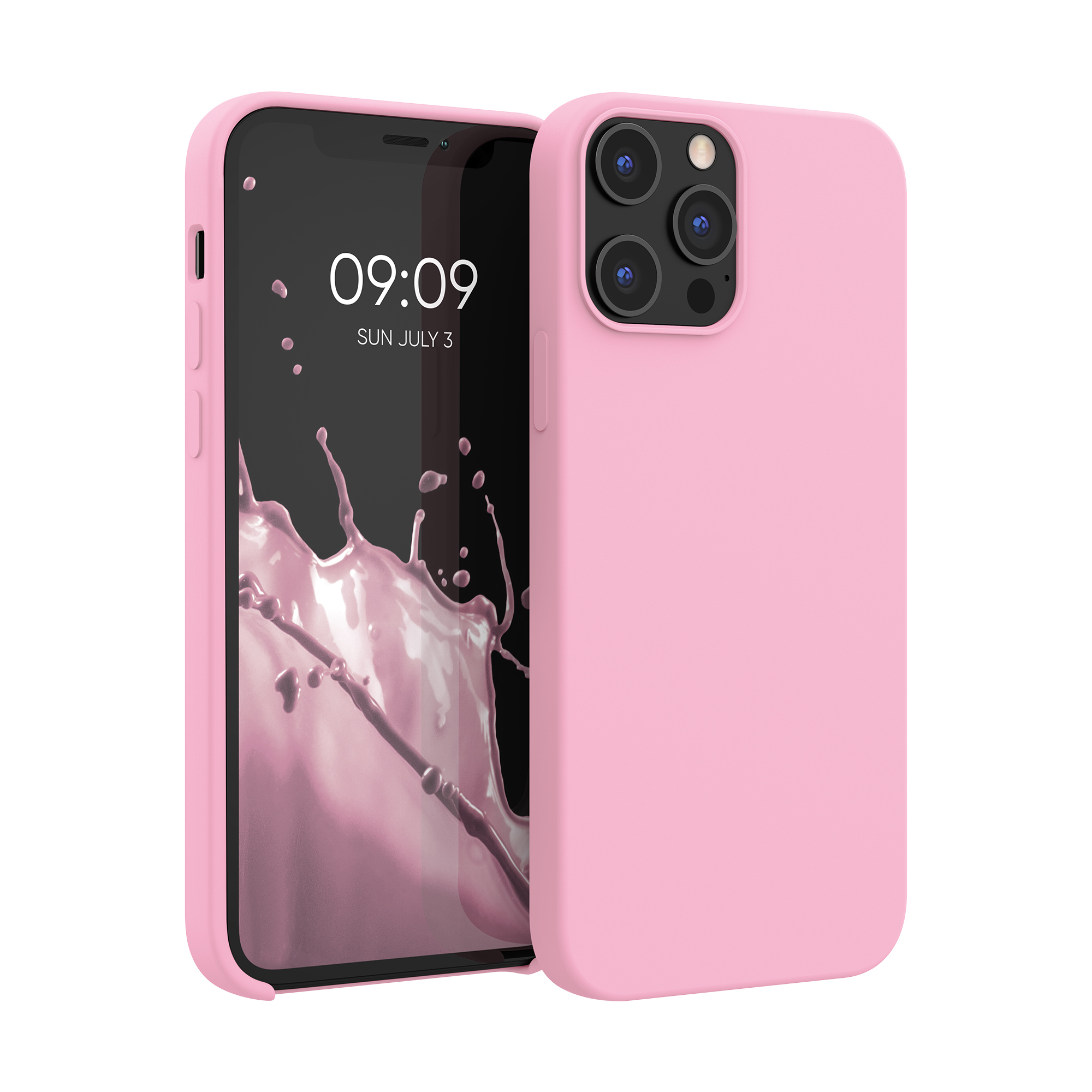 Silikonový kryt kwmobile pro iPhone 12 Pro Max - světle růžová