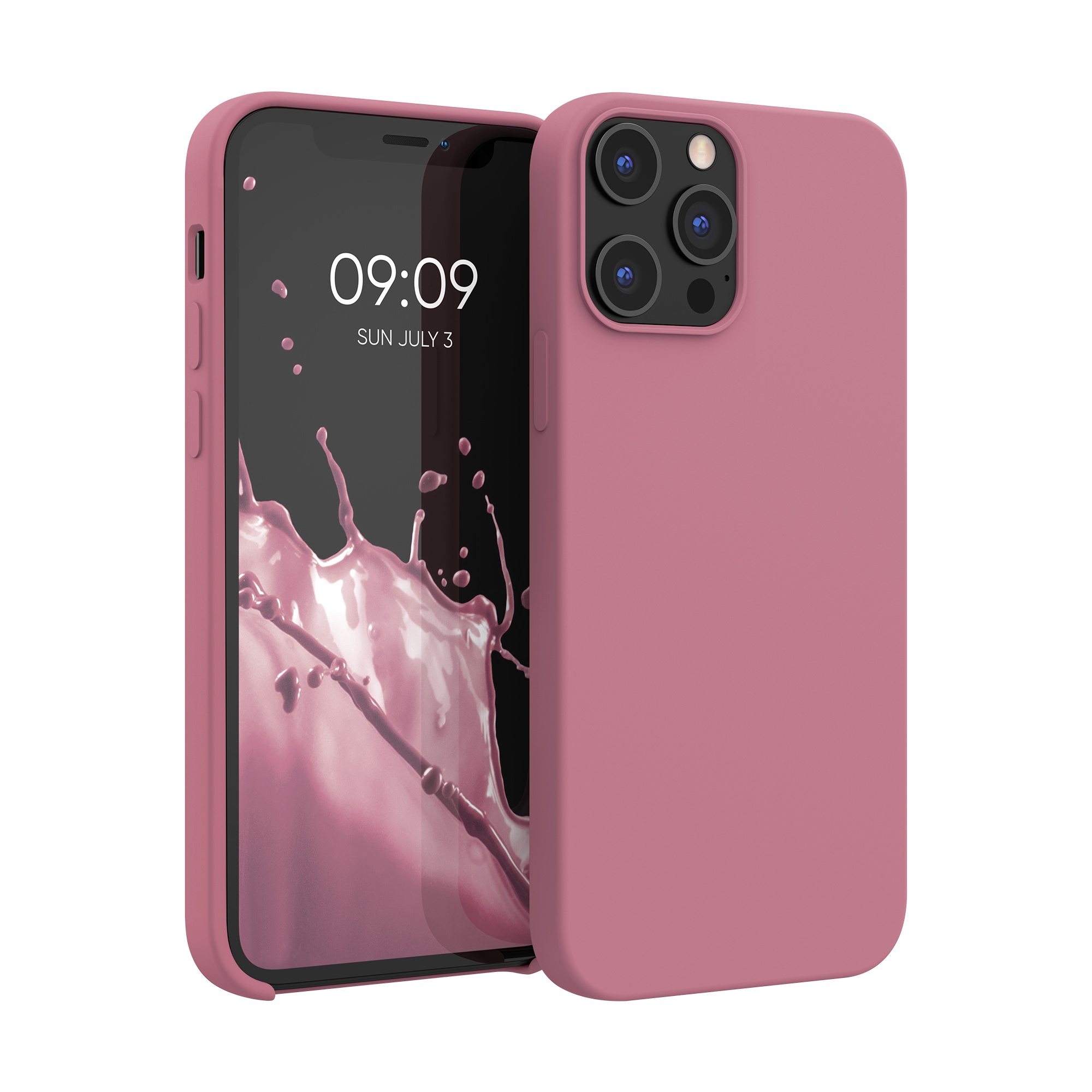 Silikonový kryt kwmobile pro iPhone 12 Pro Max - tmavě růžová