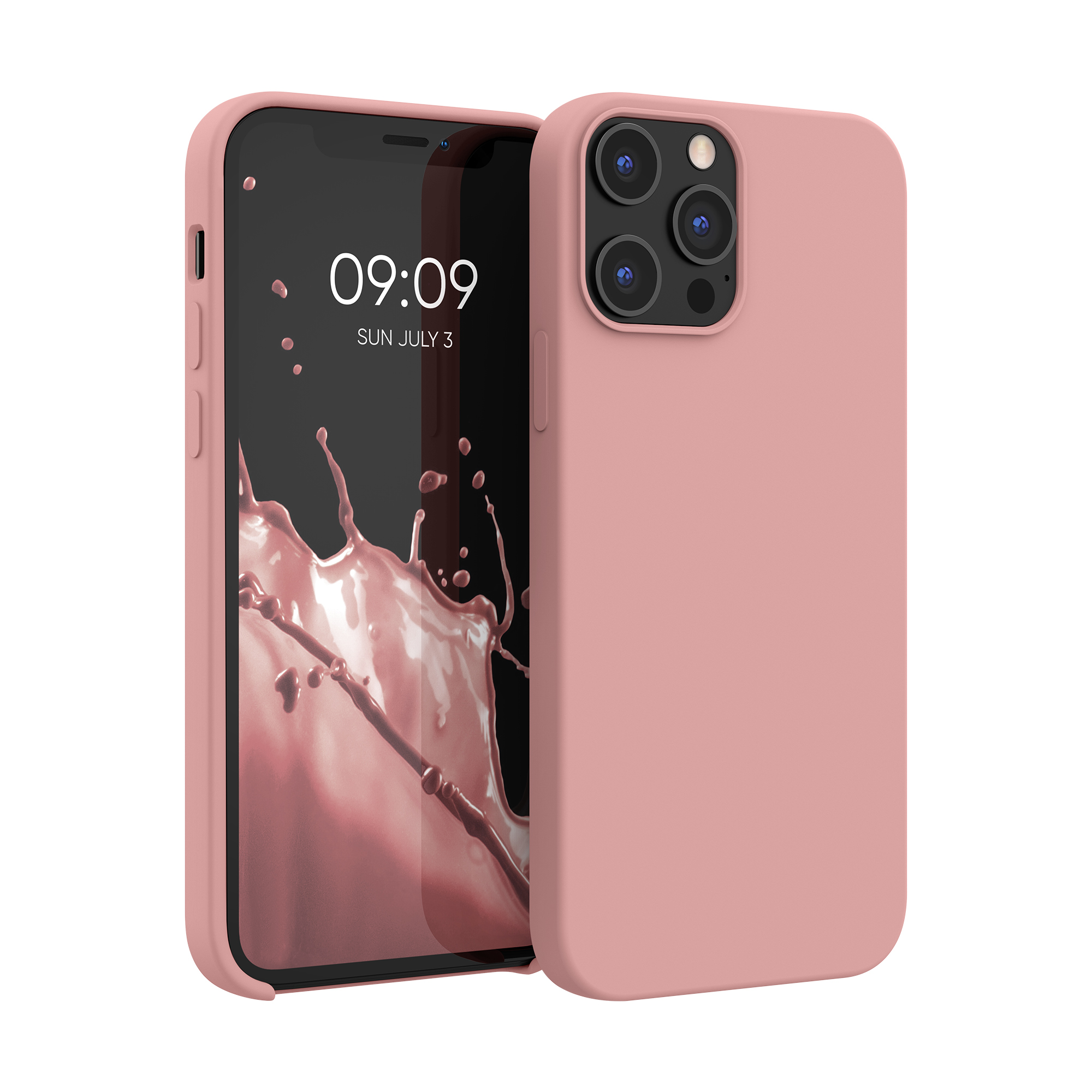 Silikonový kryt kwmobile pro iPhone 12 Pro Max - zimní růžová