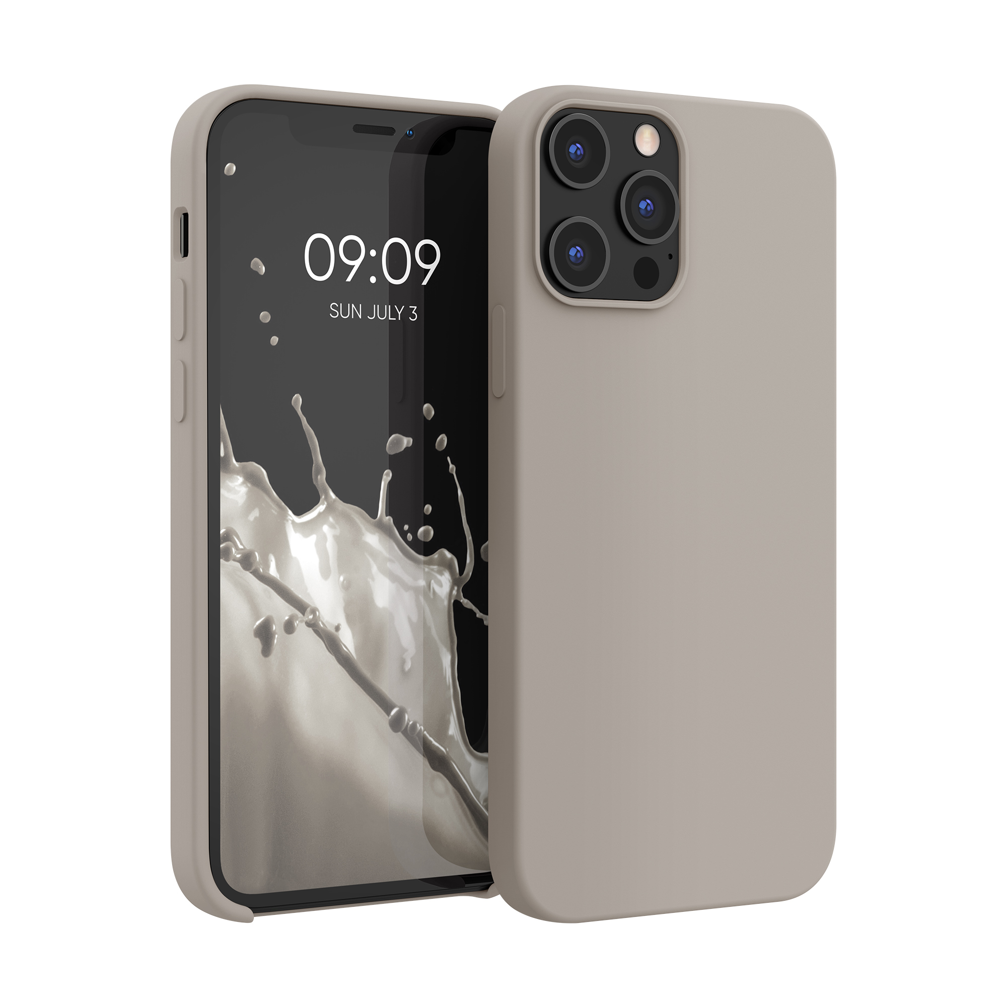 Silikonový kryt kwmobile pro iPhone 12 Pro Max - taupe