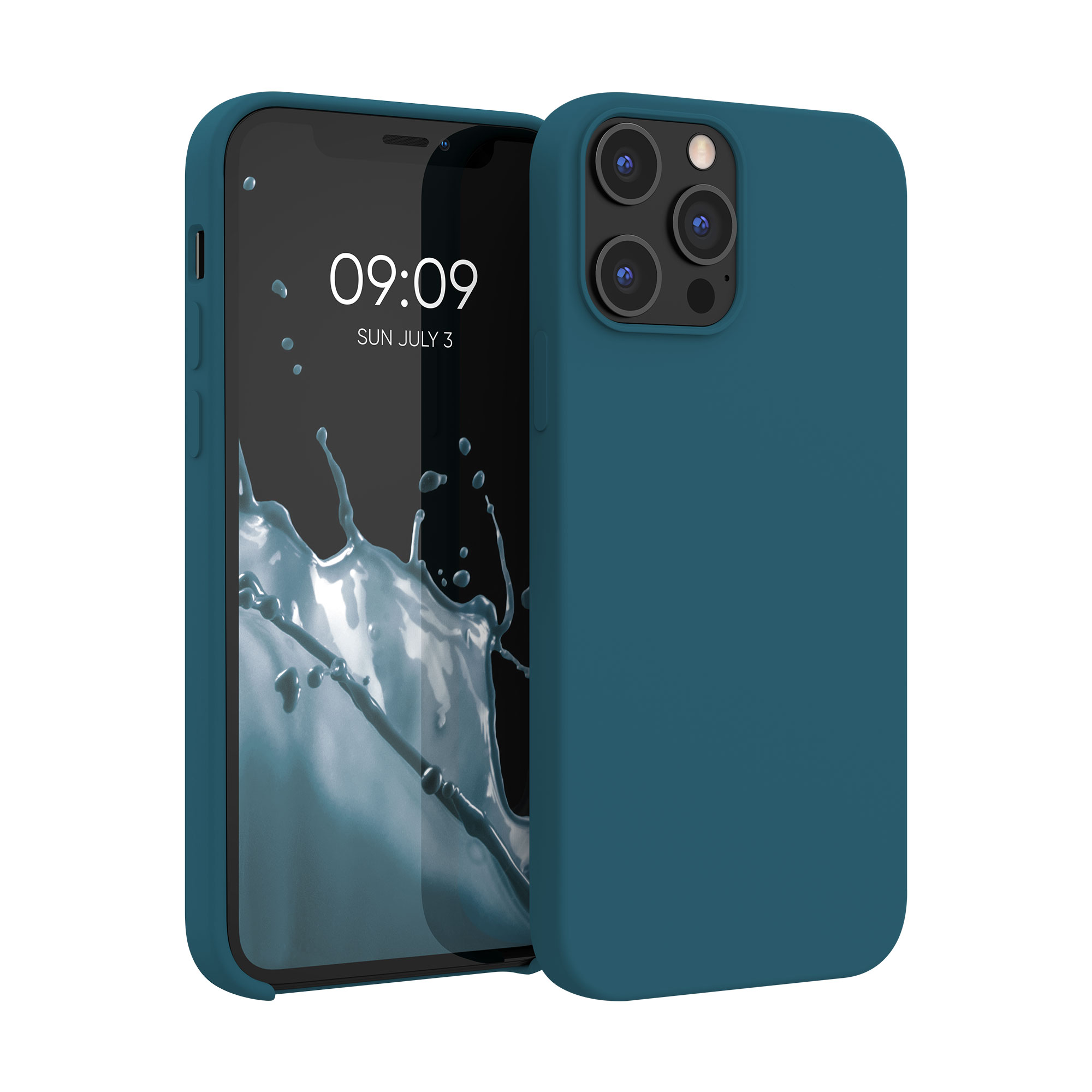 Silikonový kryt kwmobile pro iPhone 12 Pro Max - tyrkysová matná