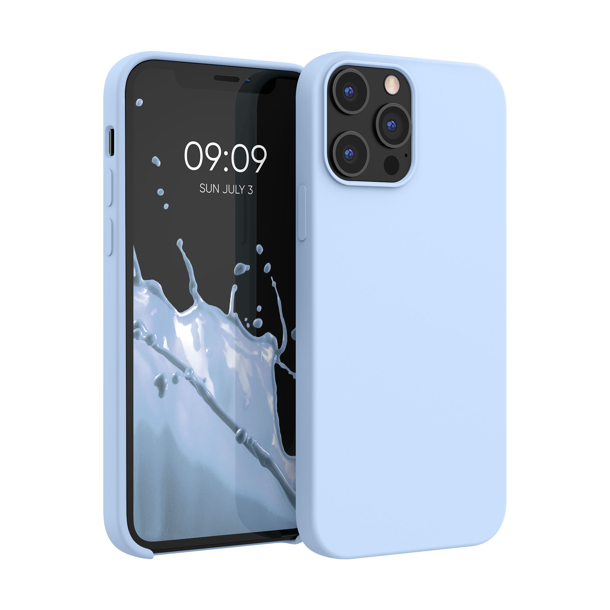 Silikonový kryt kwmobile pro iPhone 12 Pro Max - světle modrá matná
