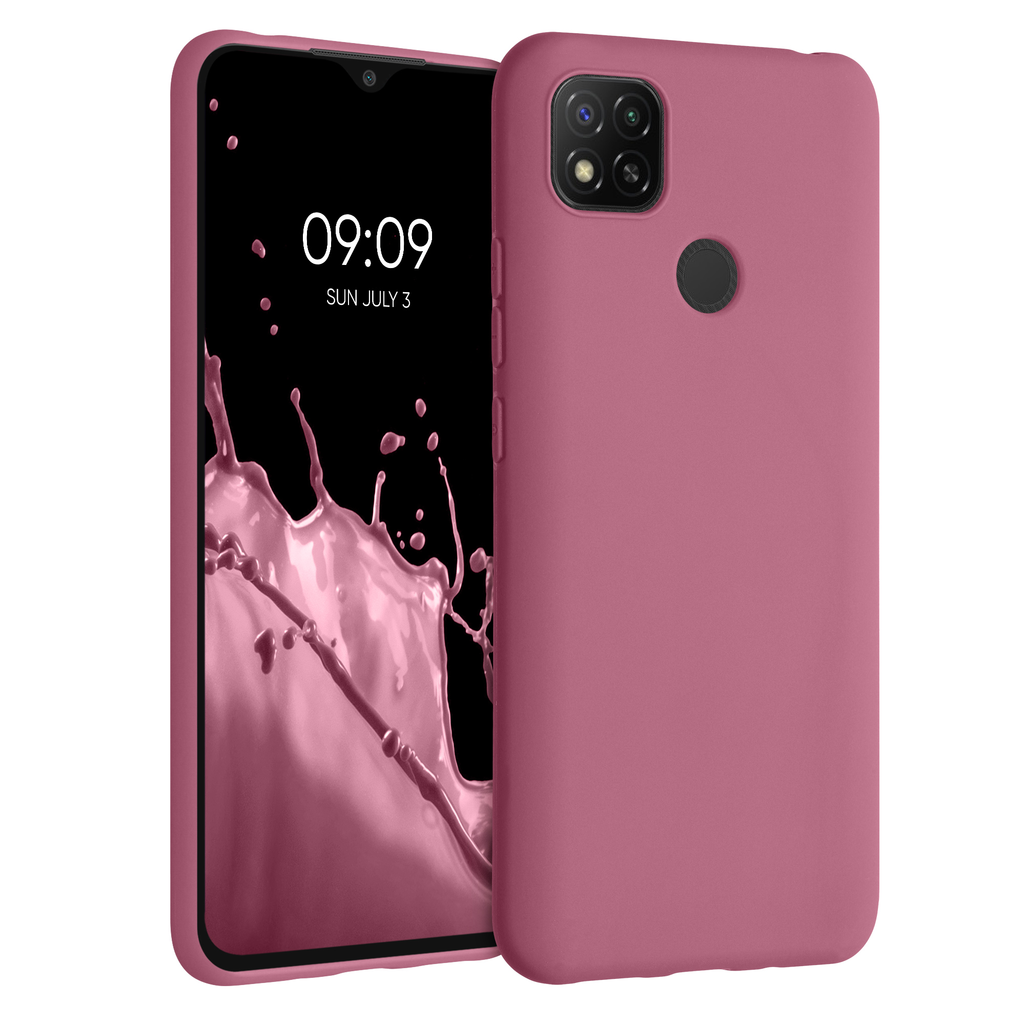 Kryt Xiaomi Redmi 9C silikonový TPU červená kwmobile