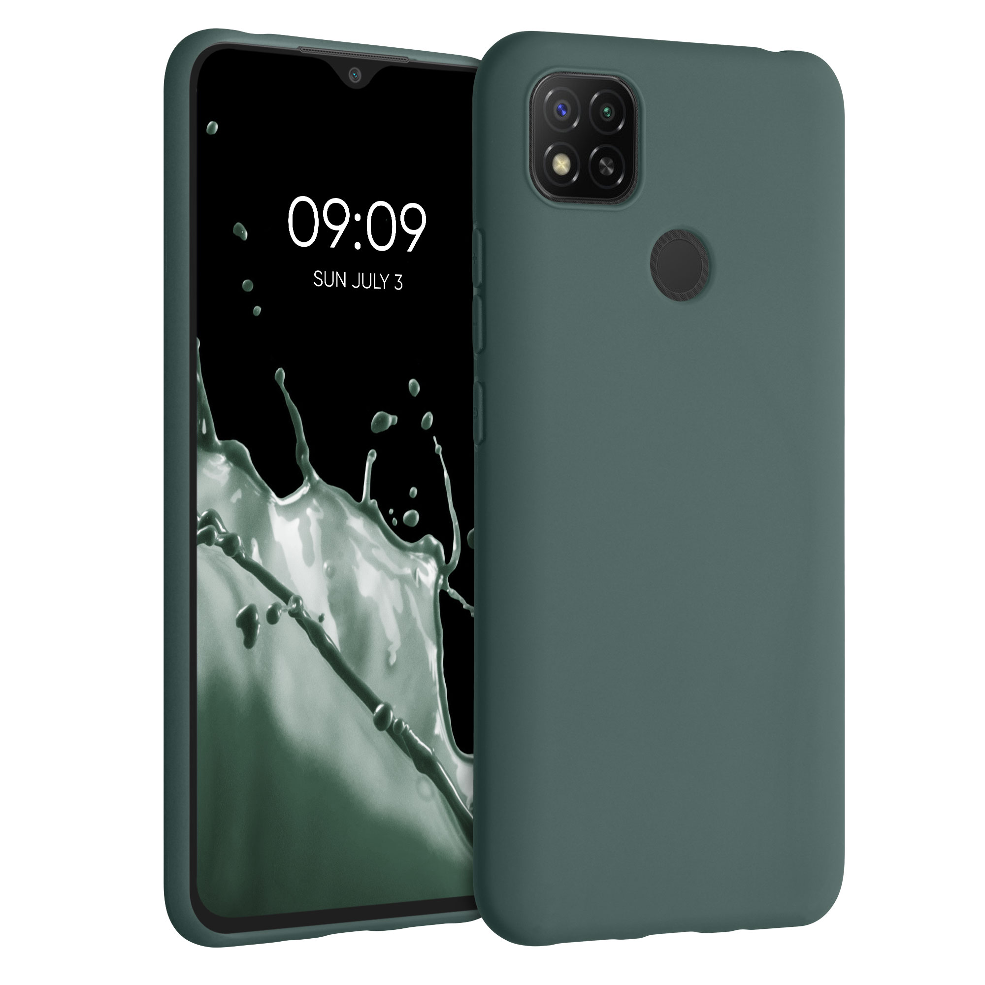 Kryt Xiaomi Redmi 9C silikonový TPU modrozelená kwmobile