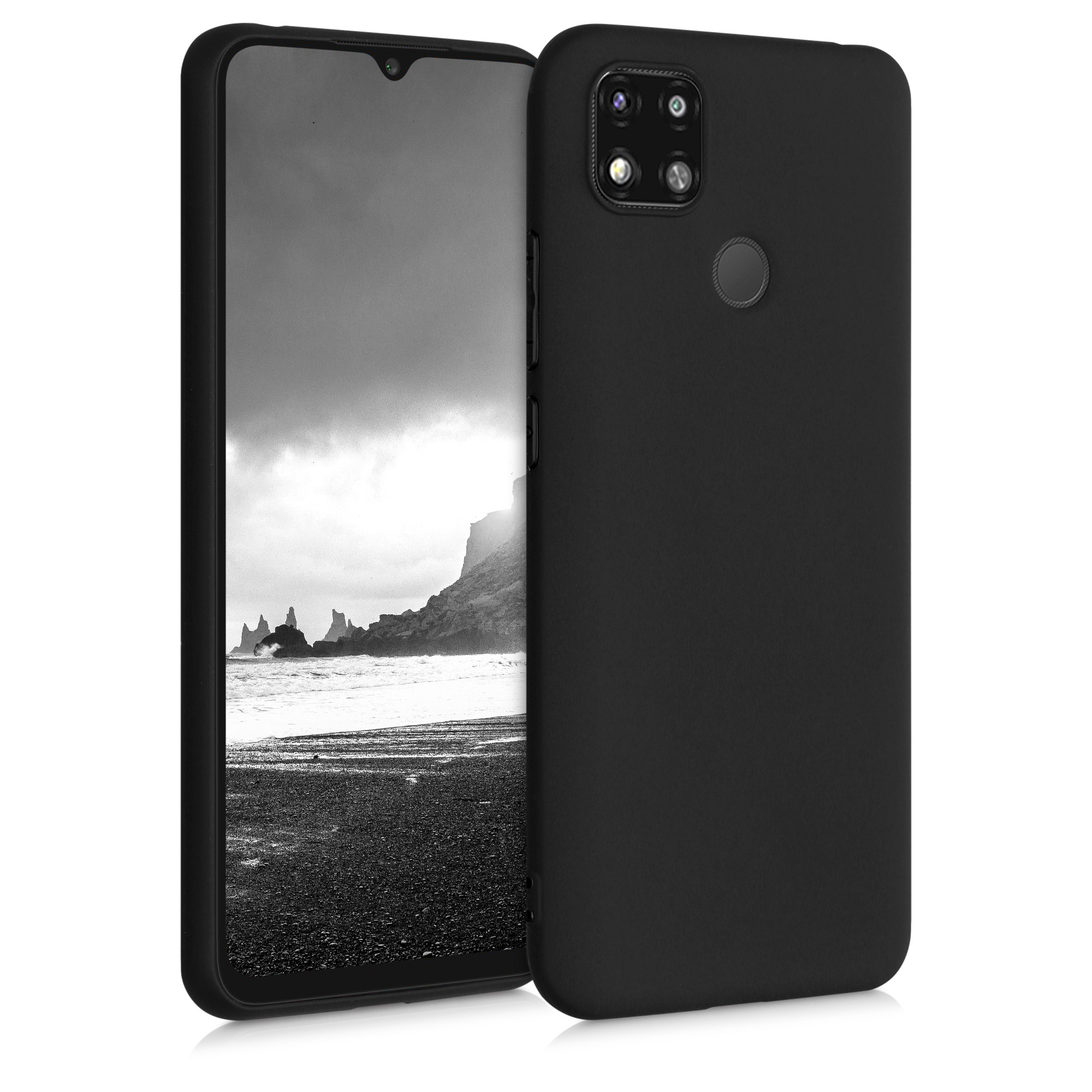 Kryt Xiaomi Redmi 9C silikonový TPU černá matná kwmobile