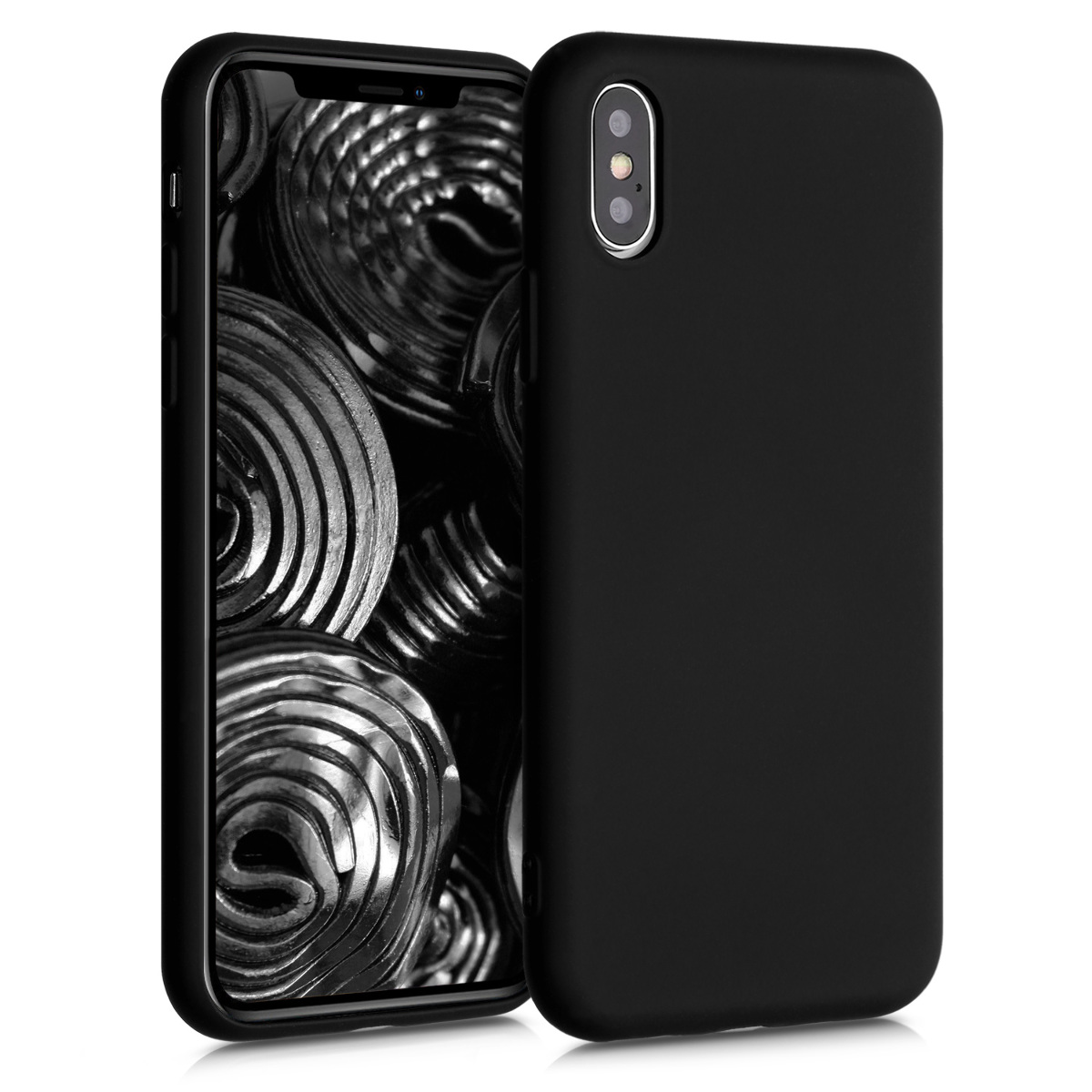 kwmobile kryt pro Apple iPhone XS - Slim ochranný TPU silikonový Phone obal - matně černá