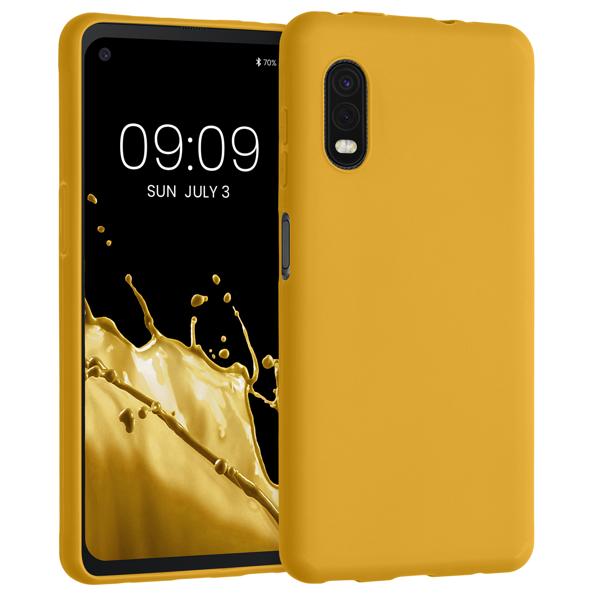 Kryt kwmobile pro Samsung Galaxy Xcover Pro - medově žlutá