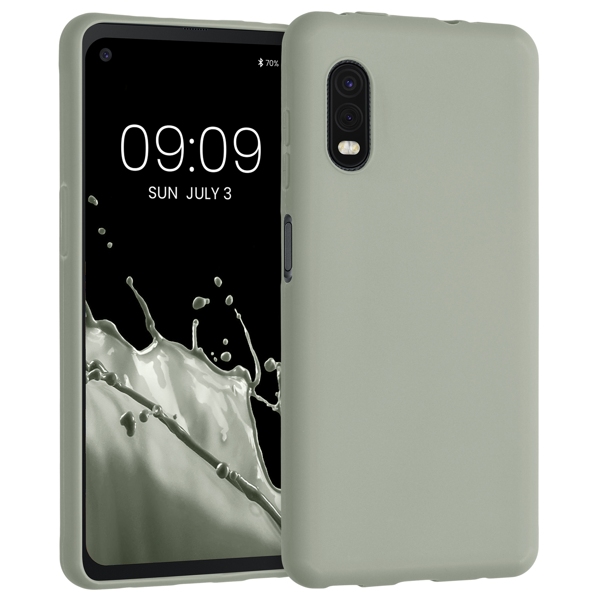 Kryt kwmobile pro Samsung Galaxy Xcover Pro - šedozelená
