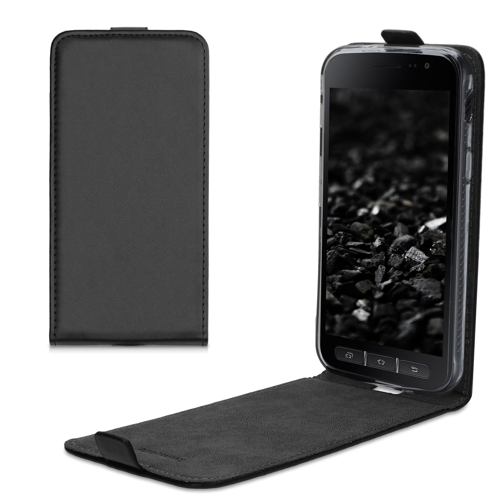 Flipové pouzdro kwmobile pro Samsung Galaxy Xcover 4 / 4S - černá