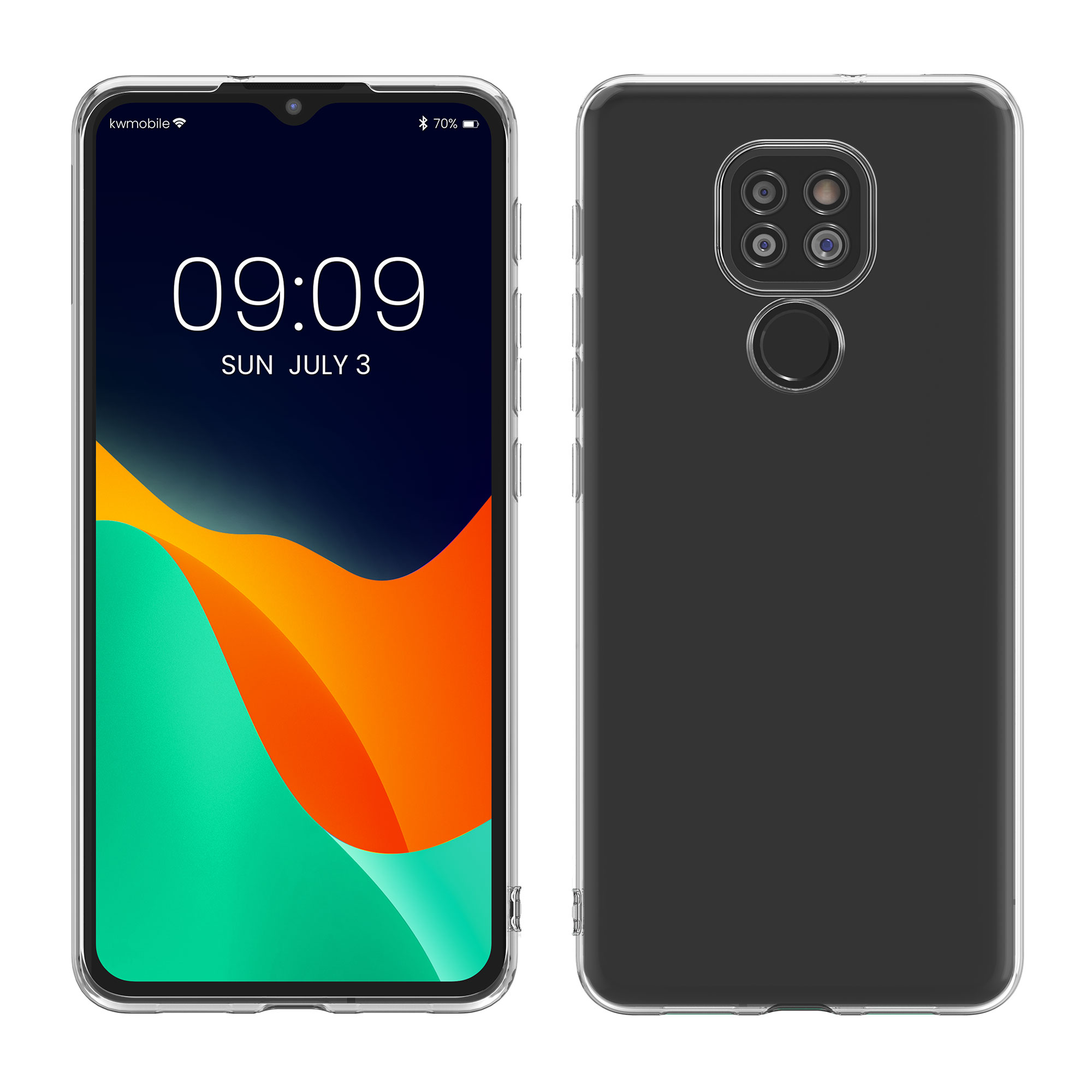 Kwmobile Silikonový kryt Motorola Moto G9 Play / Moto E7 Plus transparentní