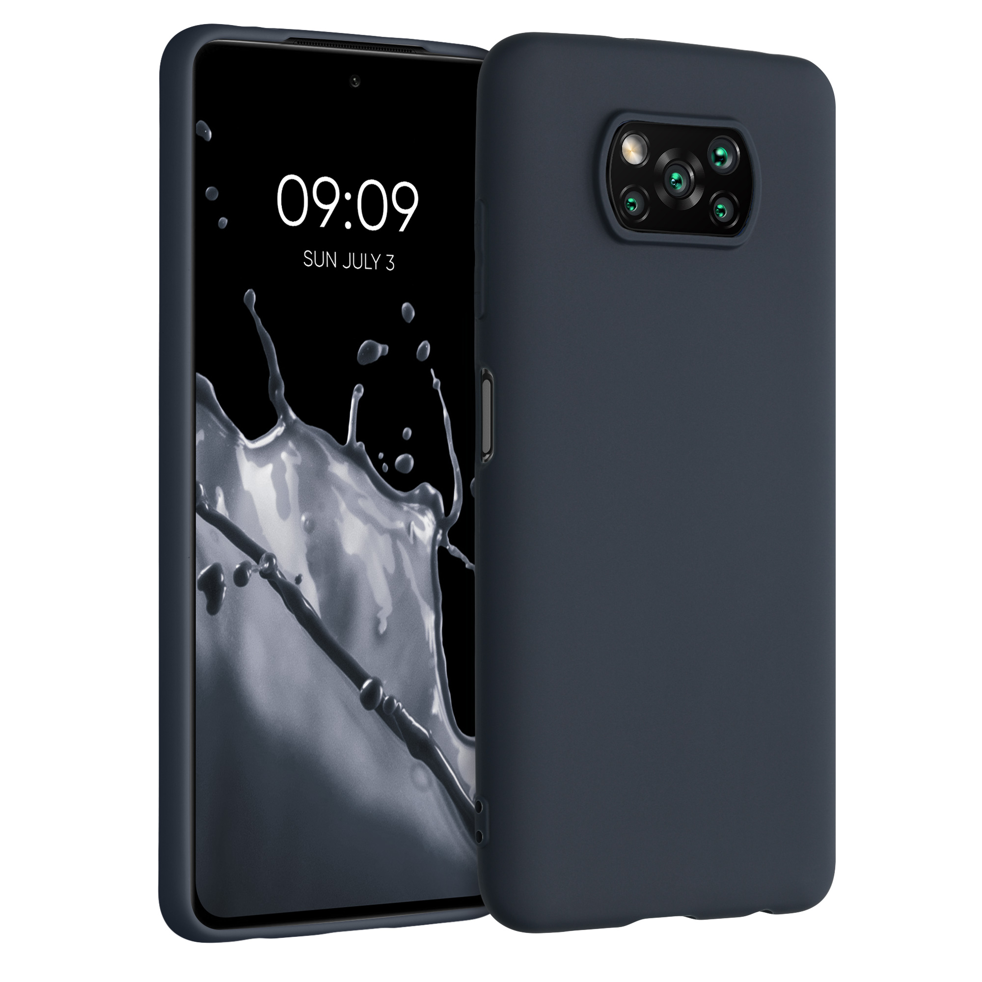 Kryt Xiaomi Poco X3 NFC silikonový TPU borůvková modrá kwmobile