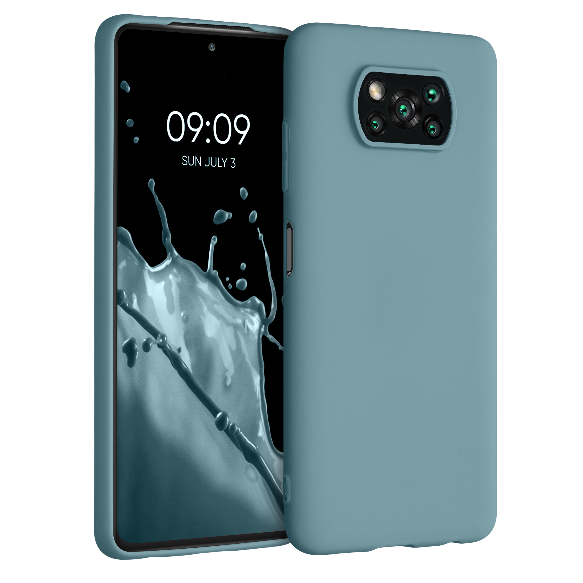 Kryt Xiaomi Poco X3 NFC silikonový TPU arktická noc kwmobile
