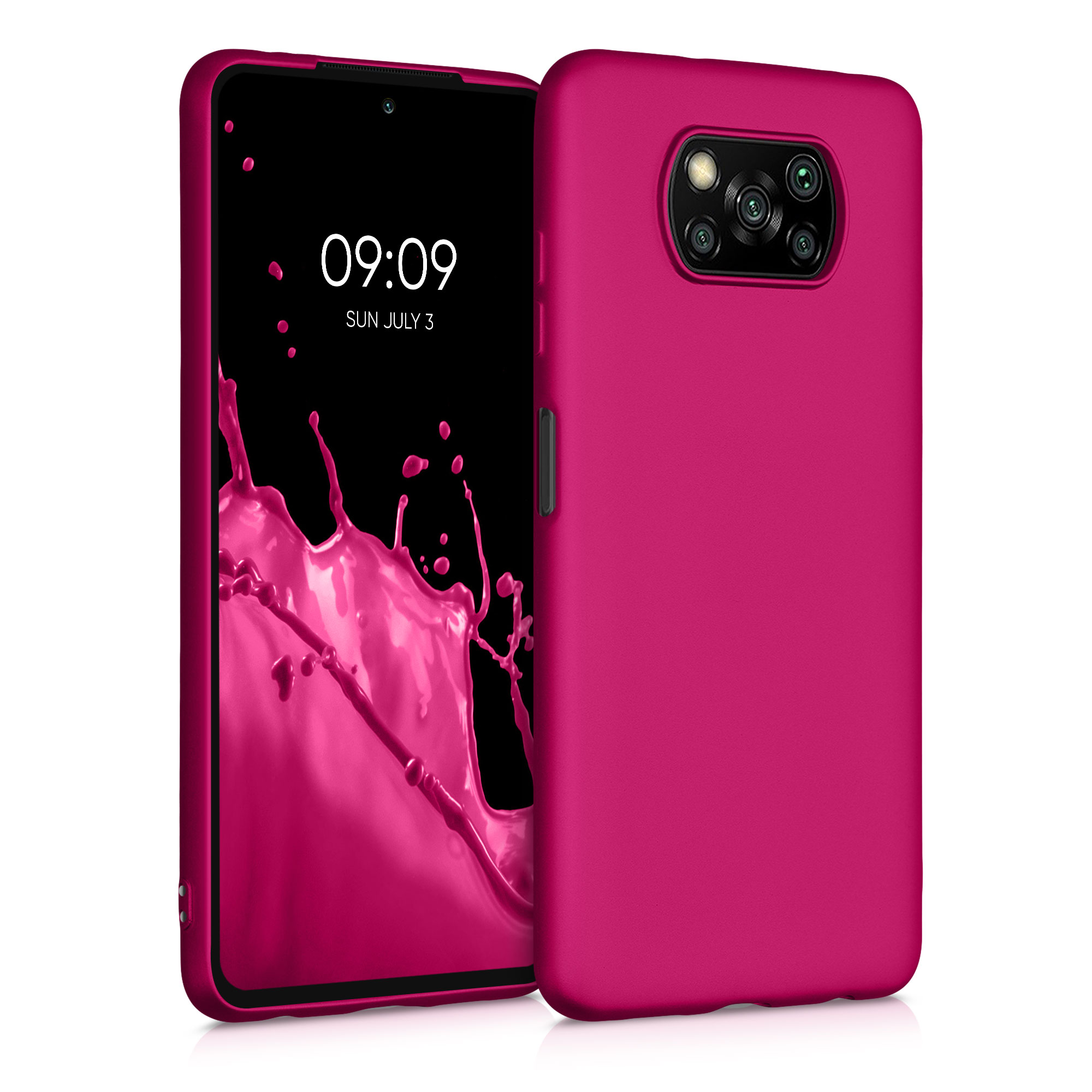 Kryt Xiaomi Poco X3 NFC metalický TPU metalická růžová kwmobile