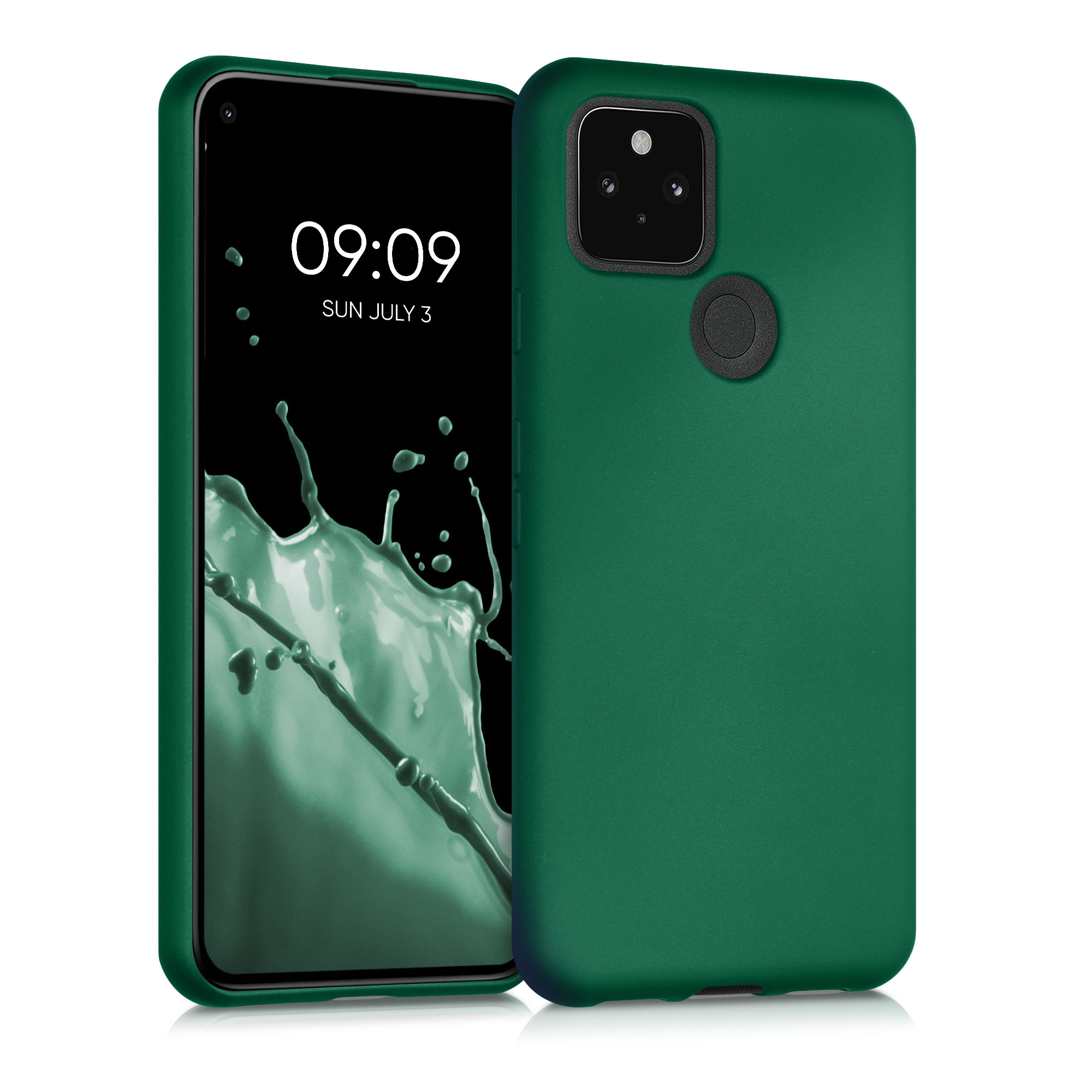 Zadní kryt kwmobile pro Google Pixel 5 - dark metallic zelená