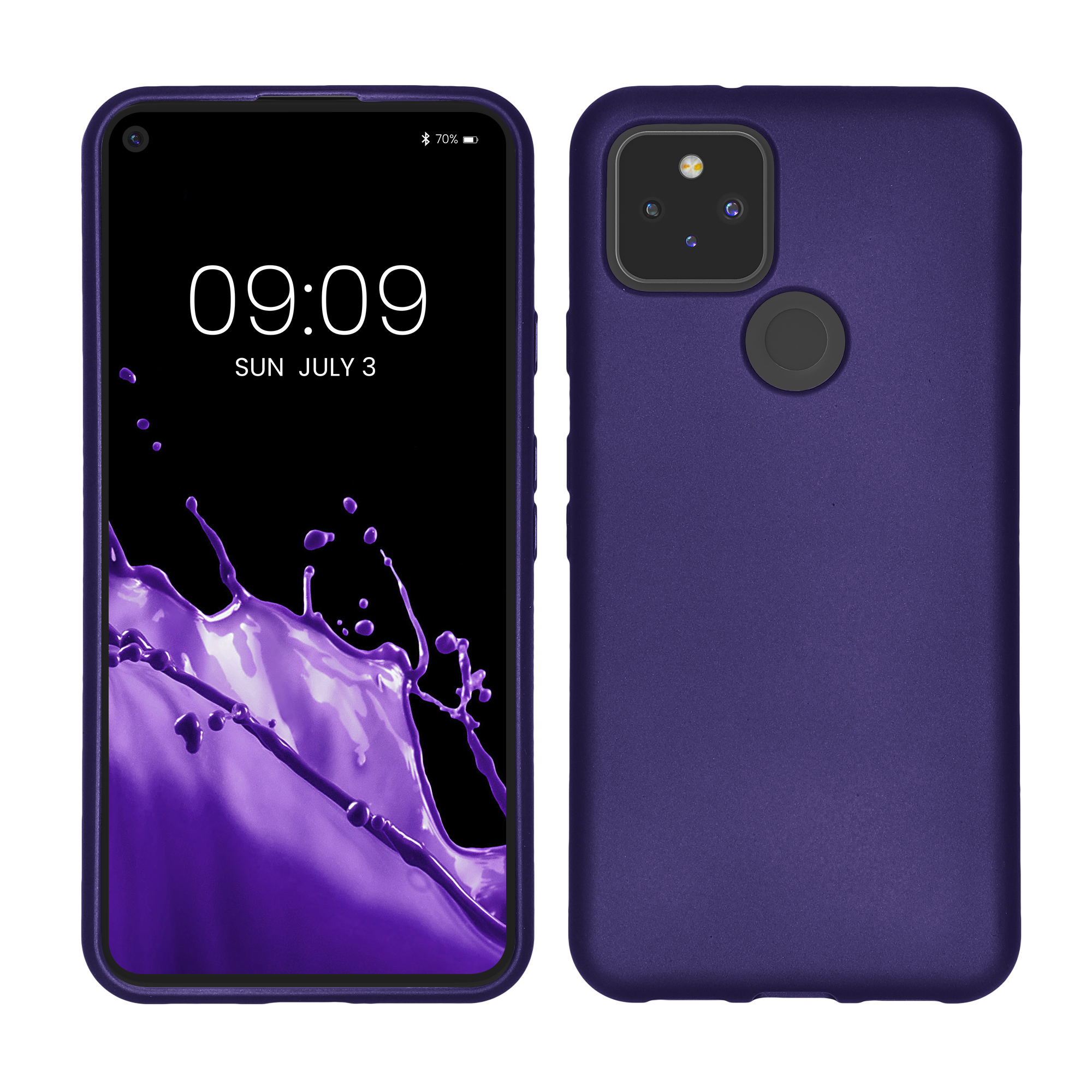 Zadní kryt kwmobile pro Google Pixel 5 - metallic modrá violet