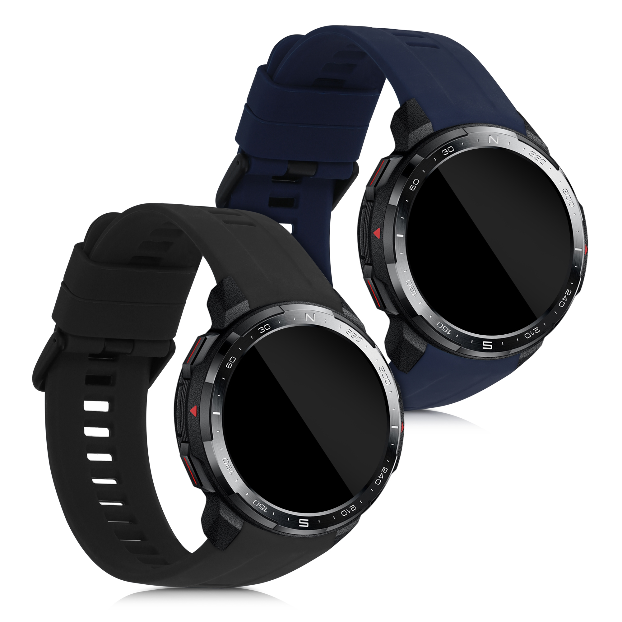 Náhradní řemínky HONOR Watch GS Pro sada 2 ks černá/tmavě modrá kwmobile