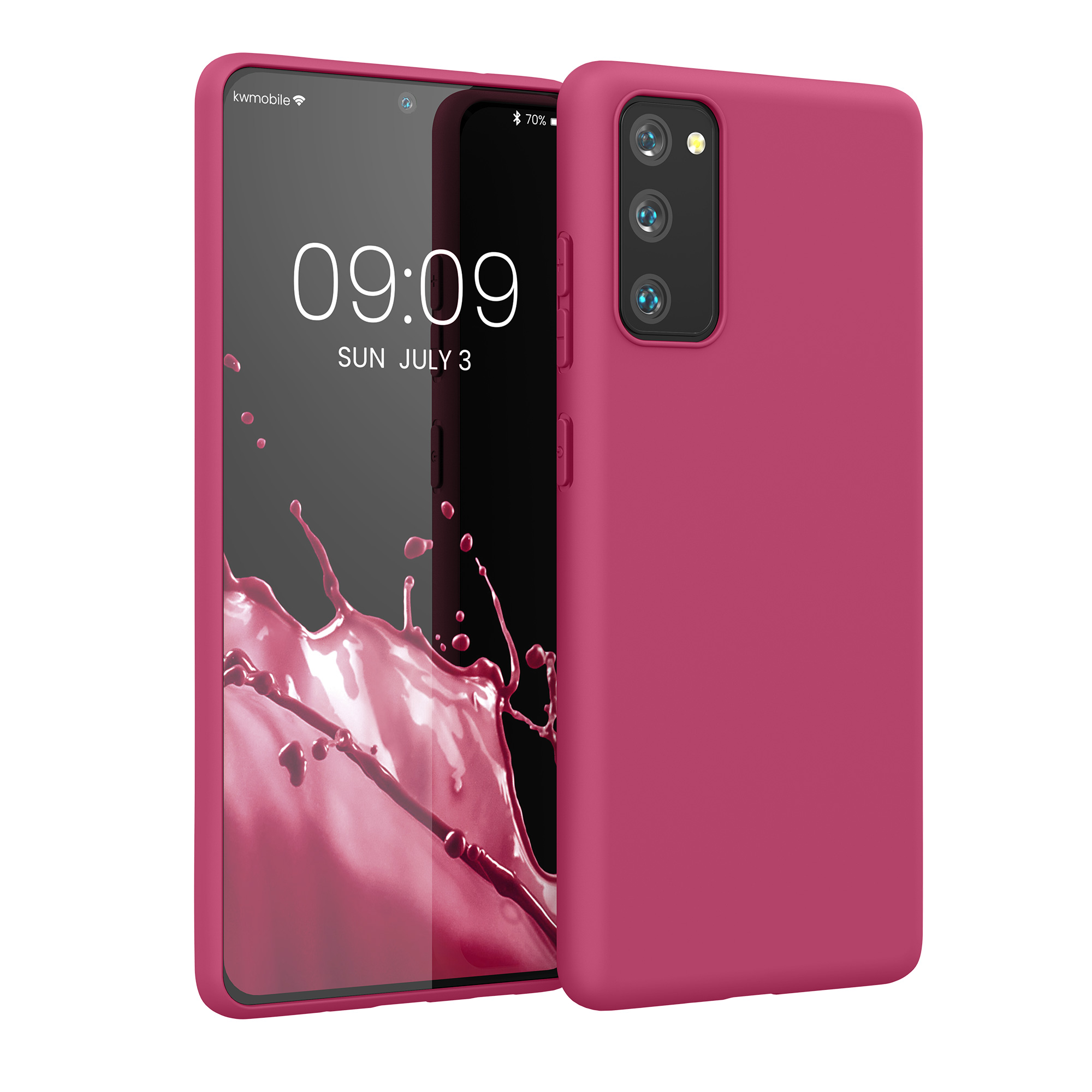 Kryt na mobil Samsung Galaxy S20 FE kwmobile TPU Fuchsia Matte