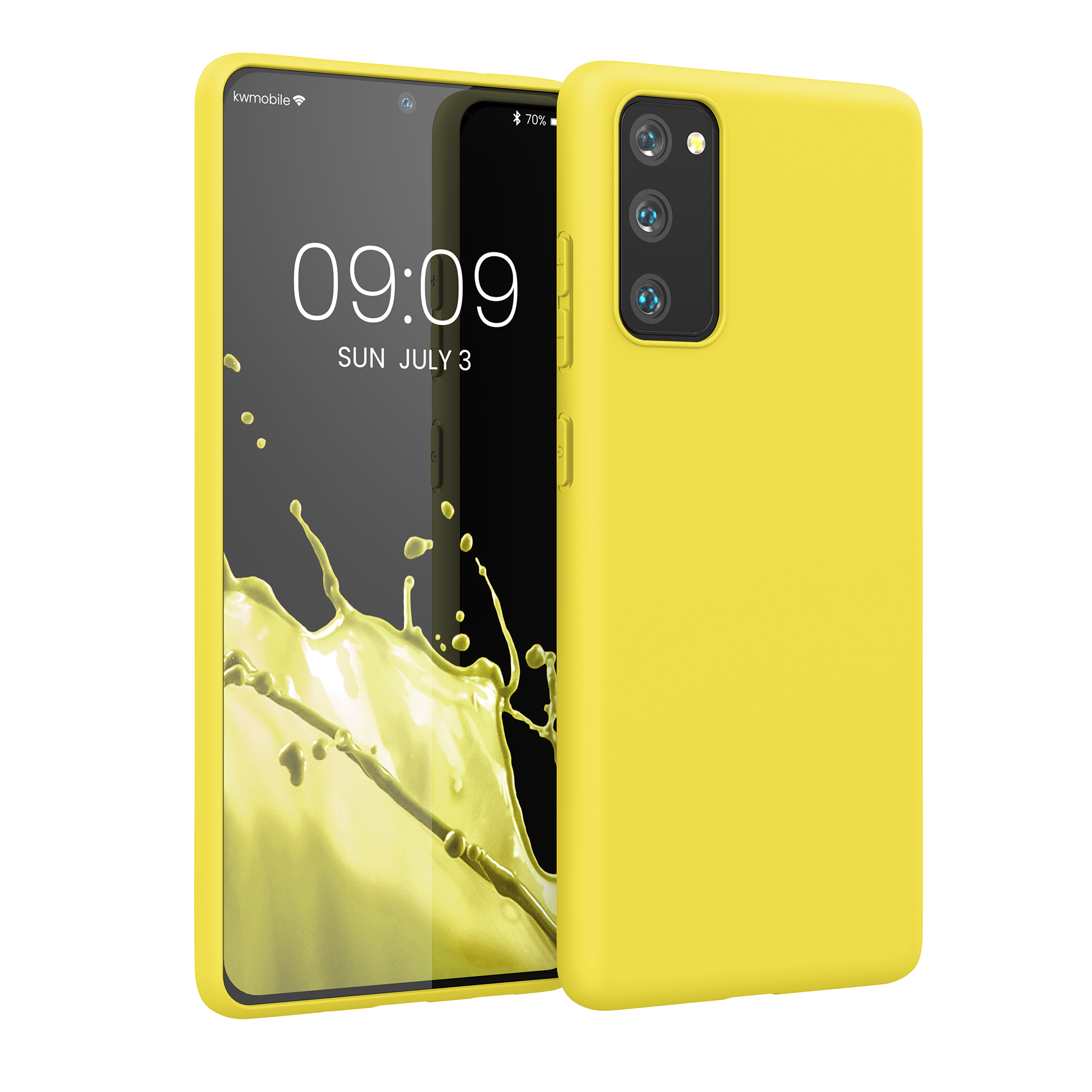 Kryt na mobil Samsung Galaxy S20 FE kwmobile TPU zářivě žlutý