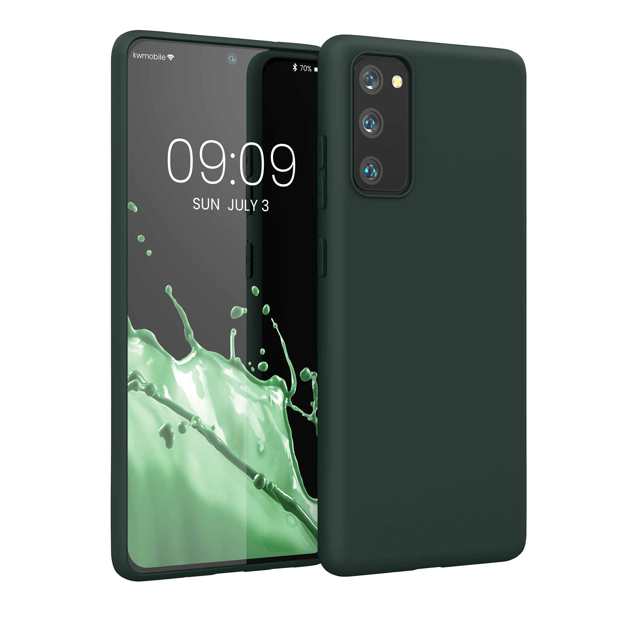 Kryt na mobil Samsung Galaxy S20 FE kwmobile TPU mechově zelený